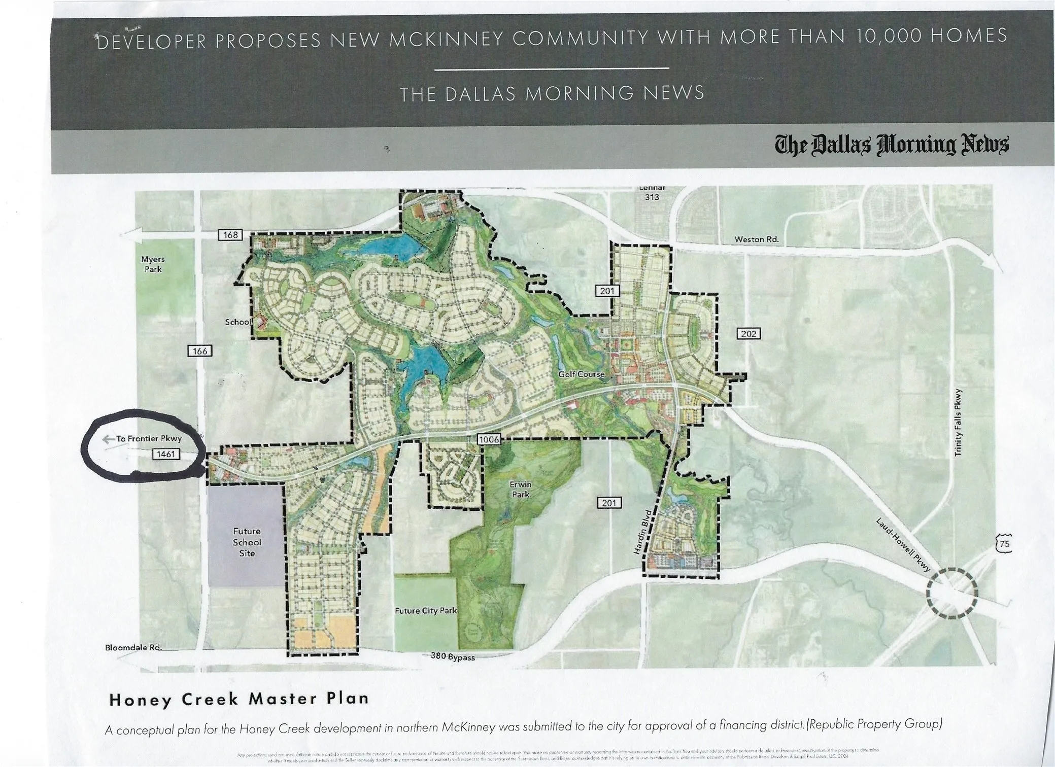 New Future Development to East of Property