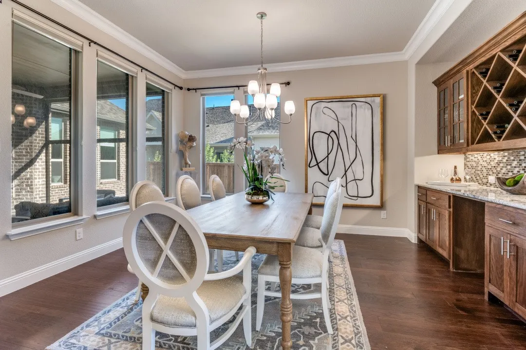 Nice formal dining room with built-ins