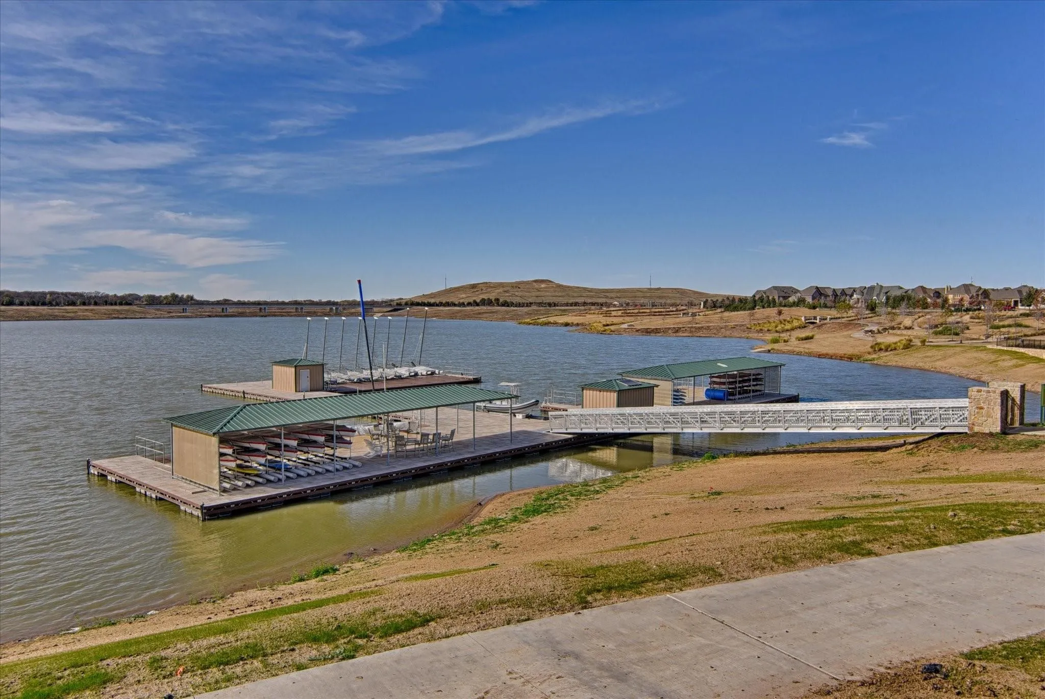 Boat dock on the lake nearby only couple blocks away.