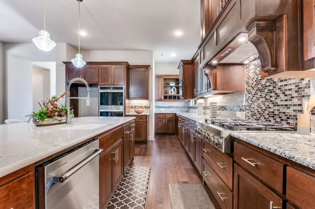 Large spacious kitchen with huge pantry at the end