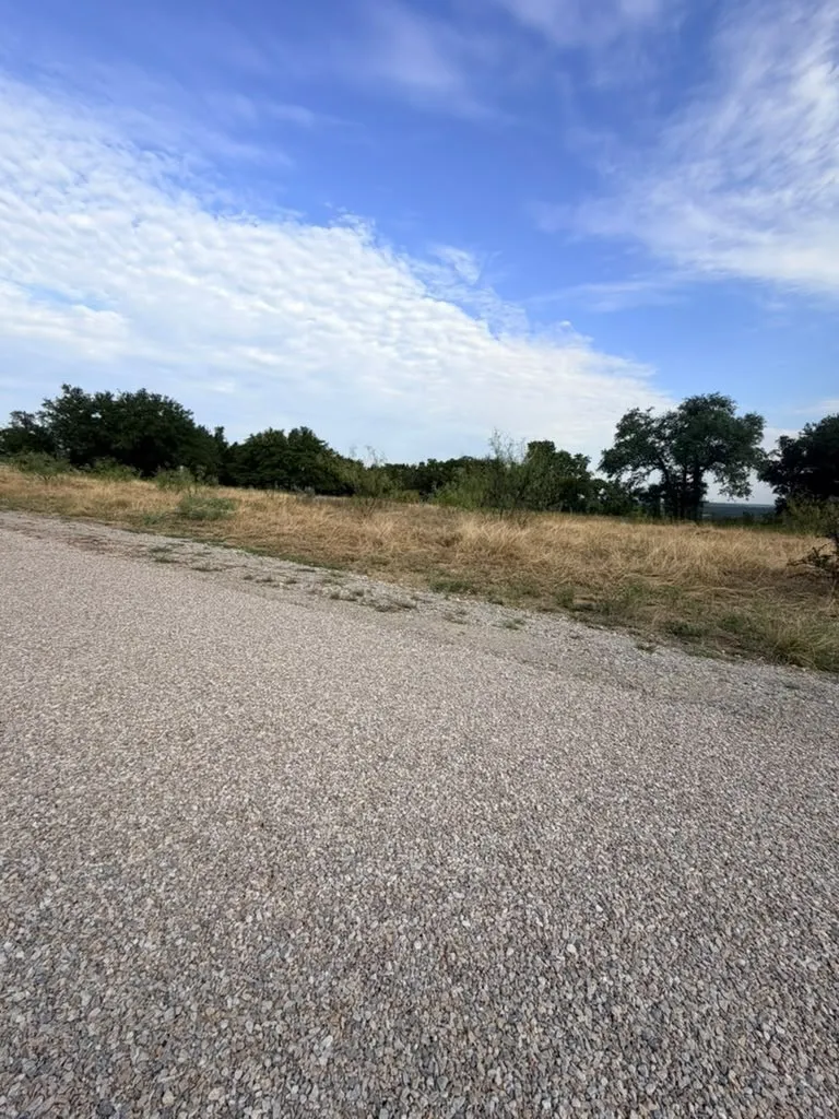 paved road in front of the lot
