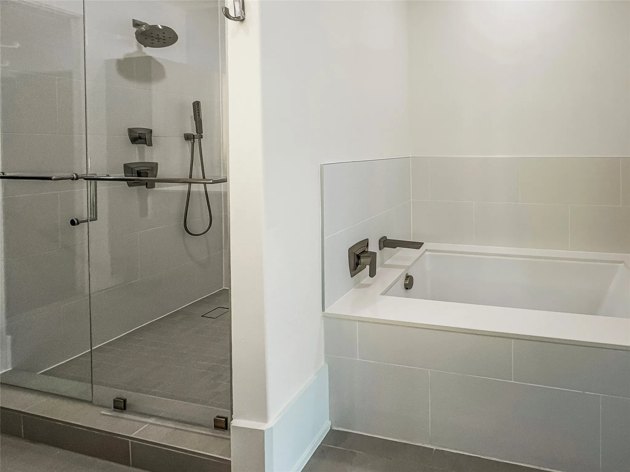 Bathroom with separate shower and tub