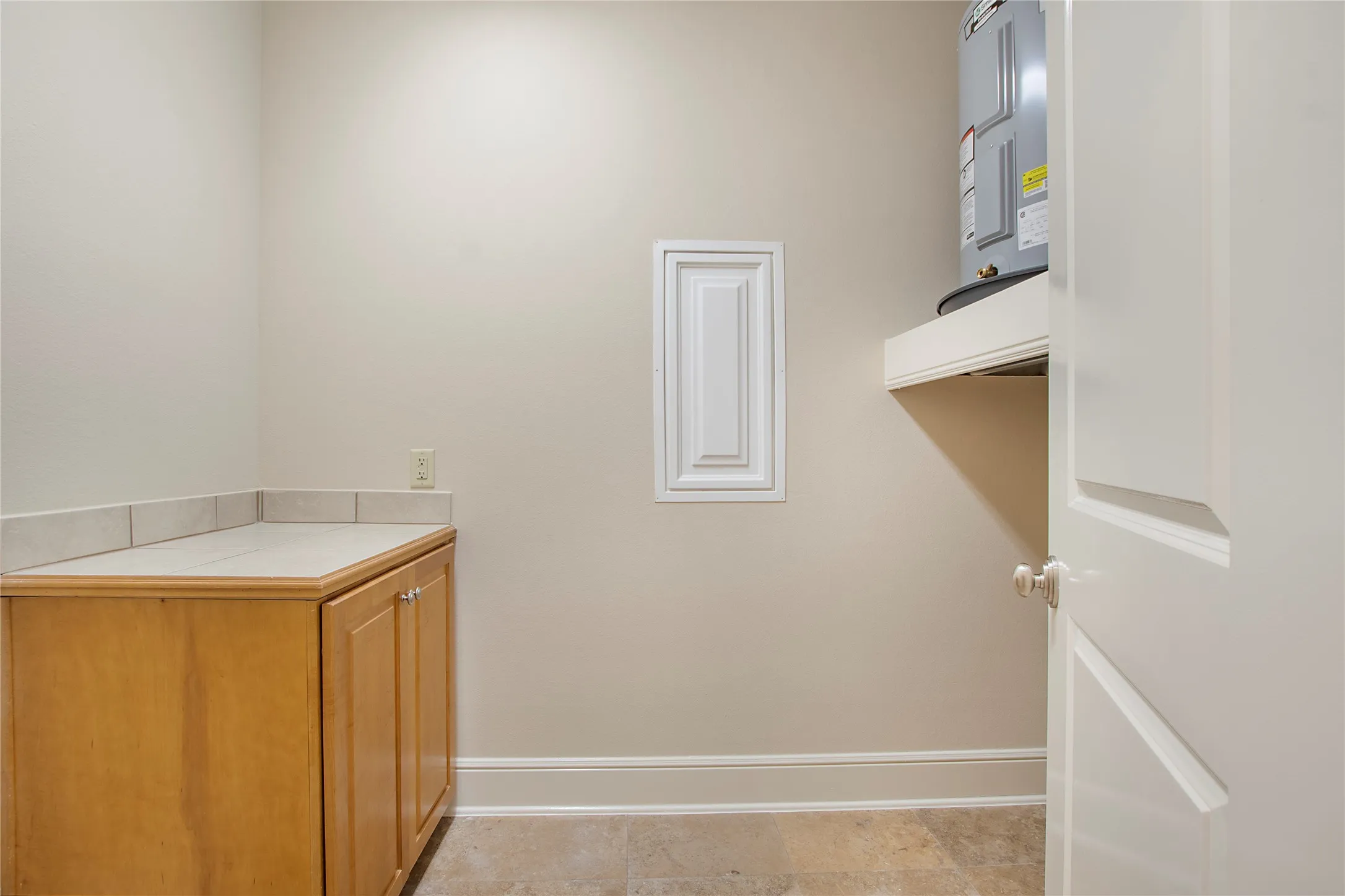 View of laundry area