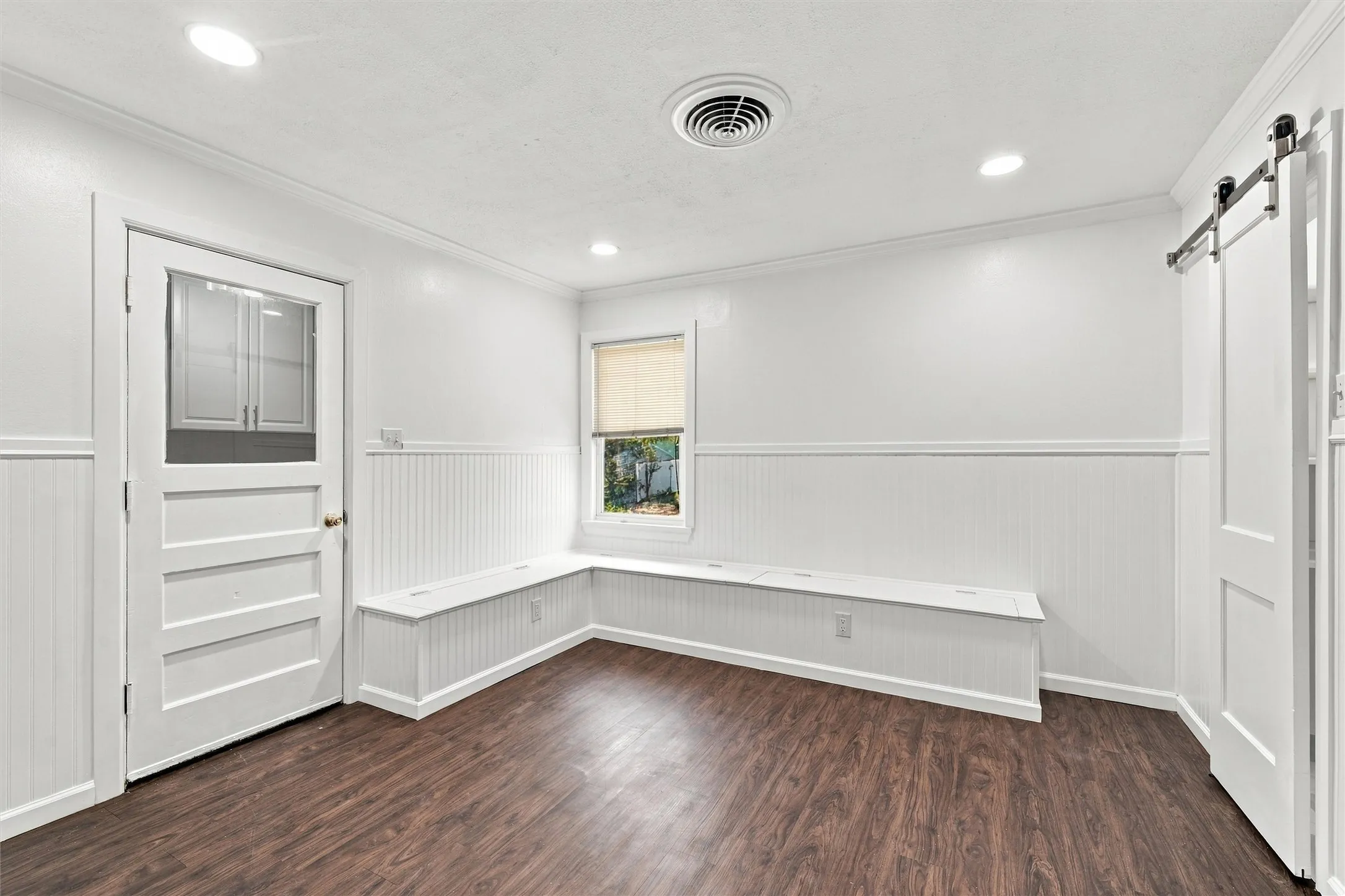 built in seating with storage