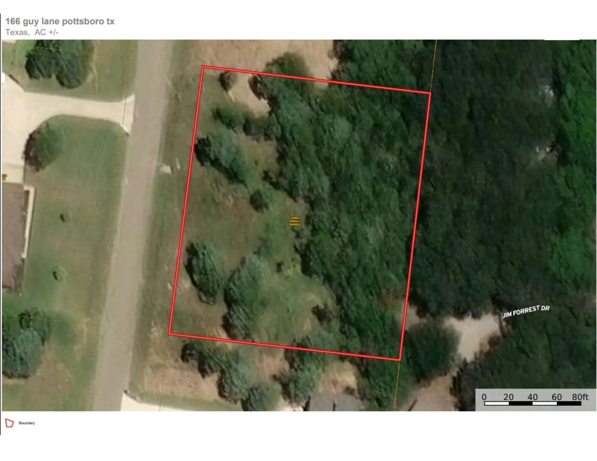 Mostly wooded lot with matiure trees....