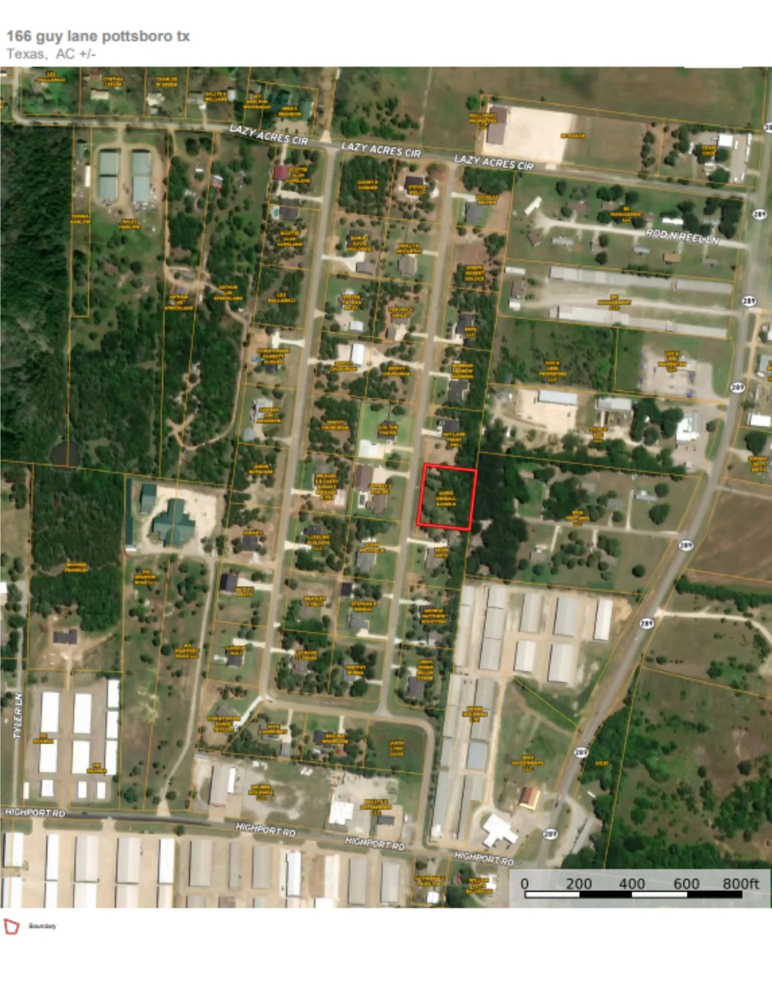 Located jus a block north of the intersection of Highport Road and SH 289....