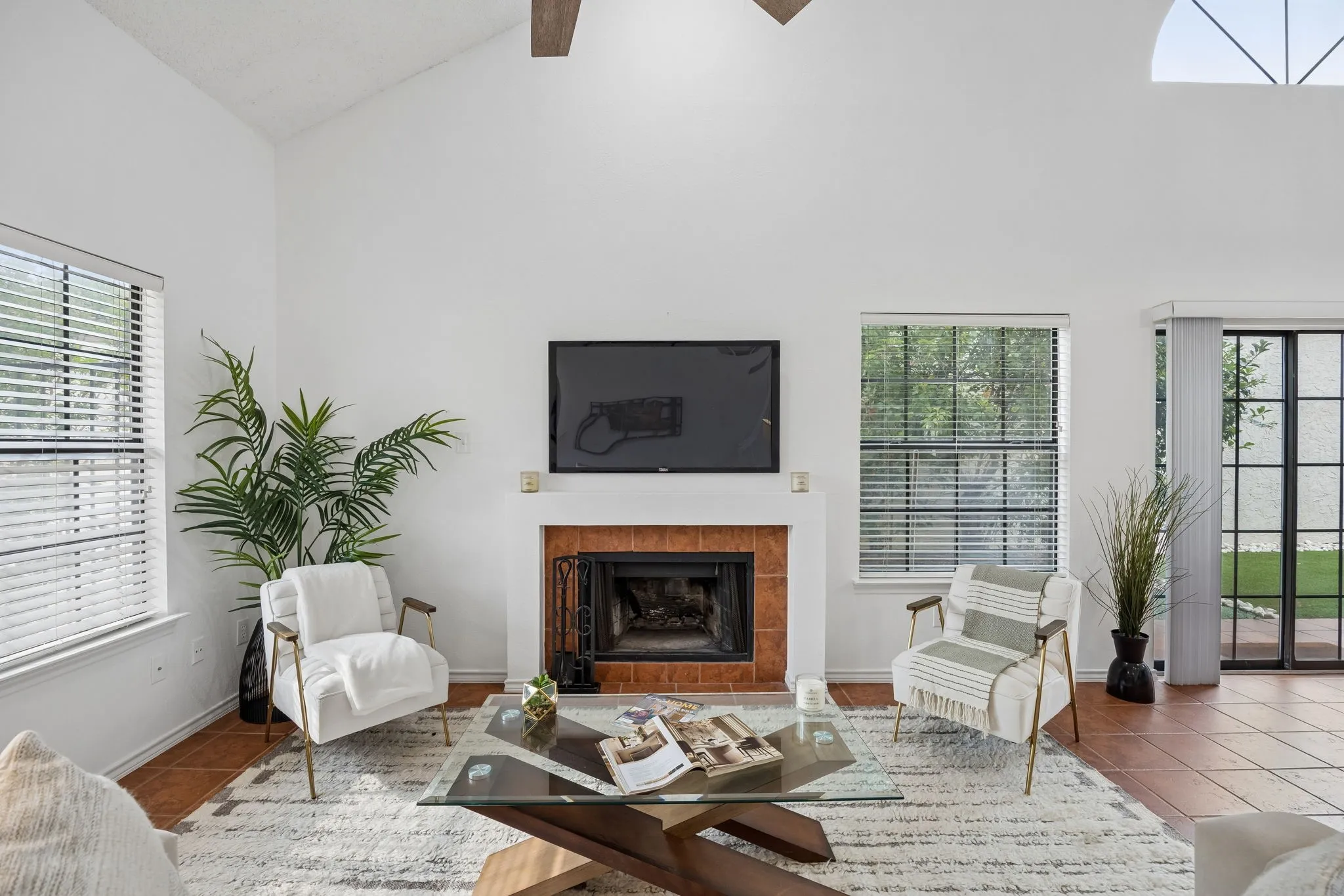 Wood burning Fireplace