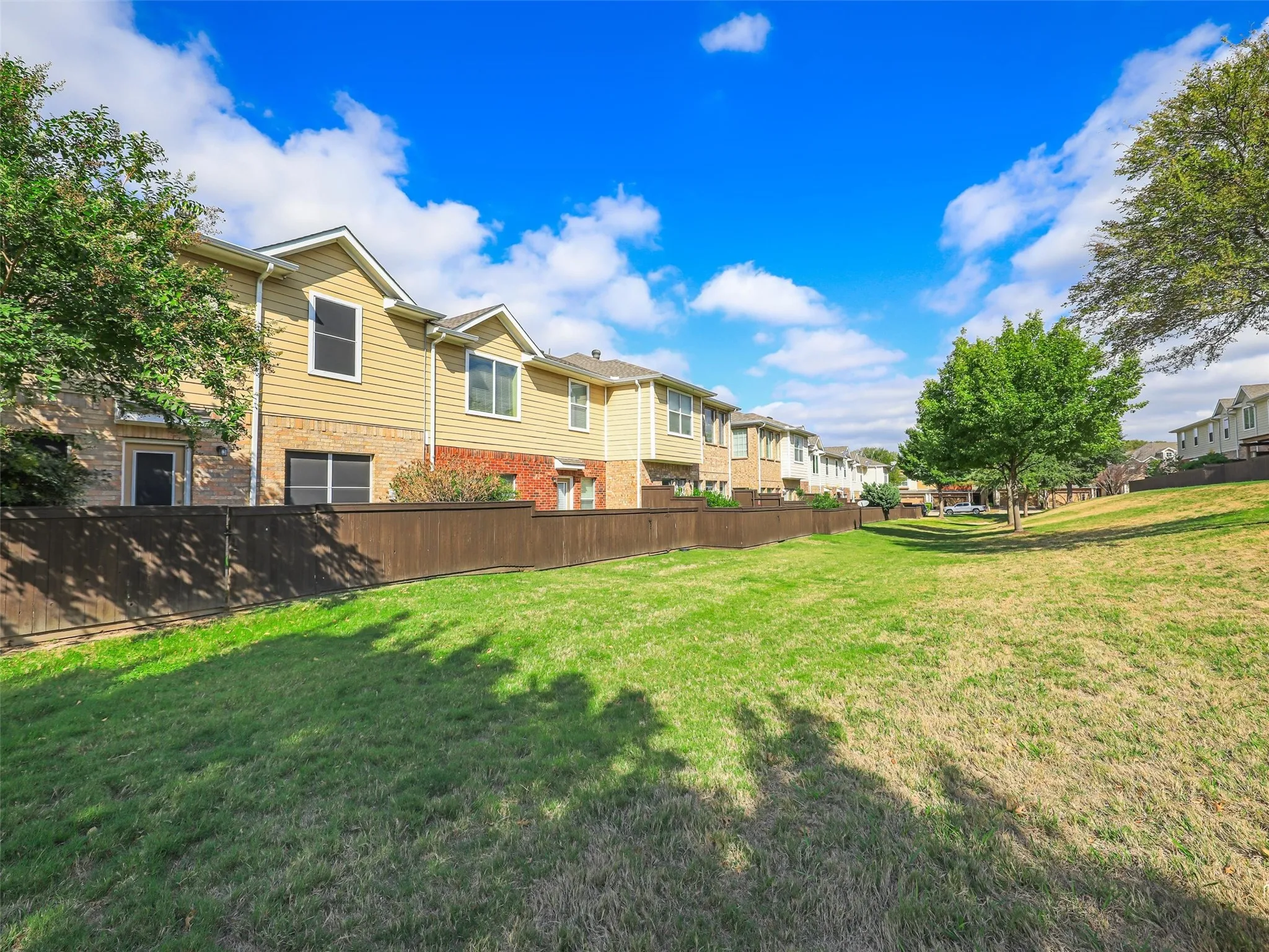 Expansive greenspace behind your home.