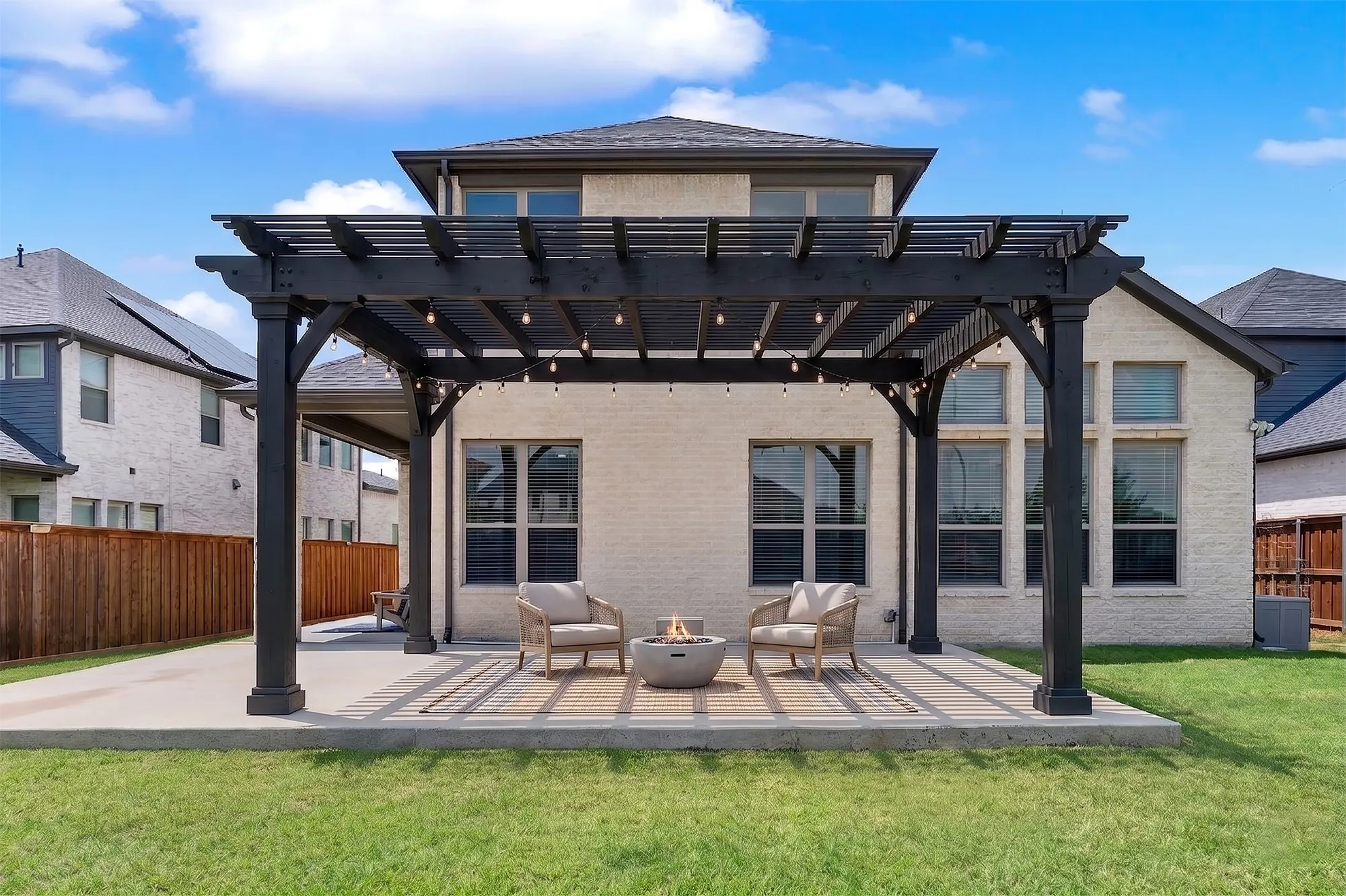 Pergola is virtually created