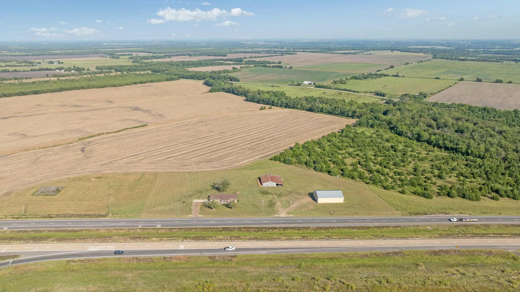 View of rural area featuring farmland