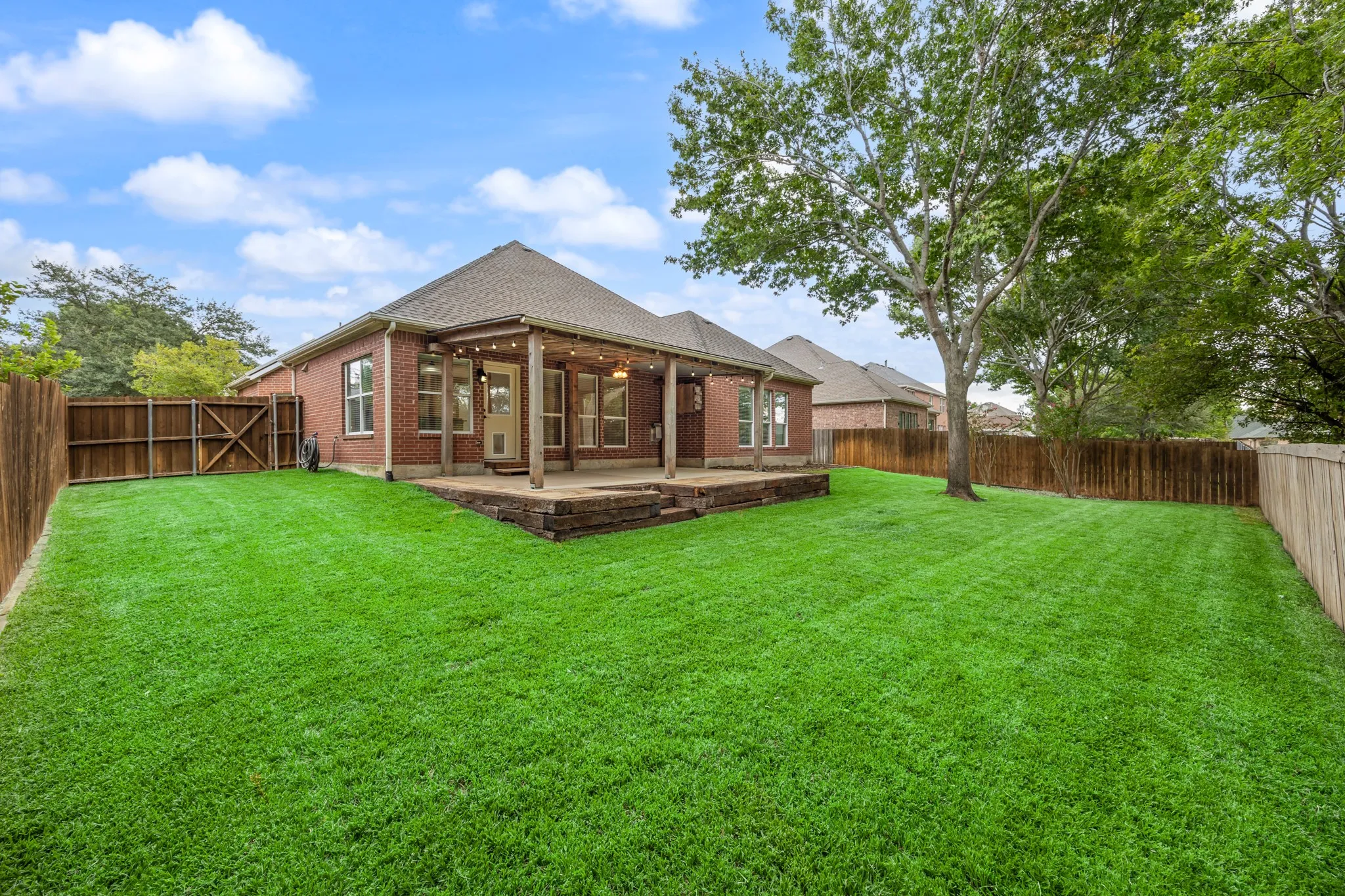 Well maintained yard