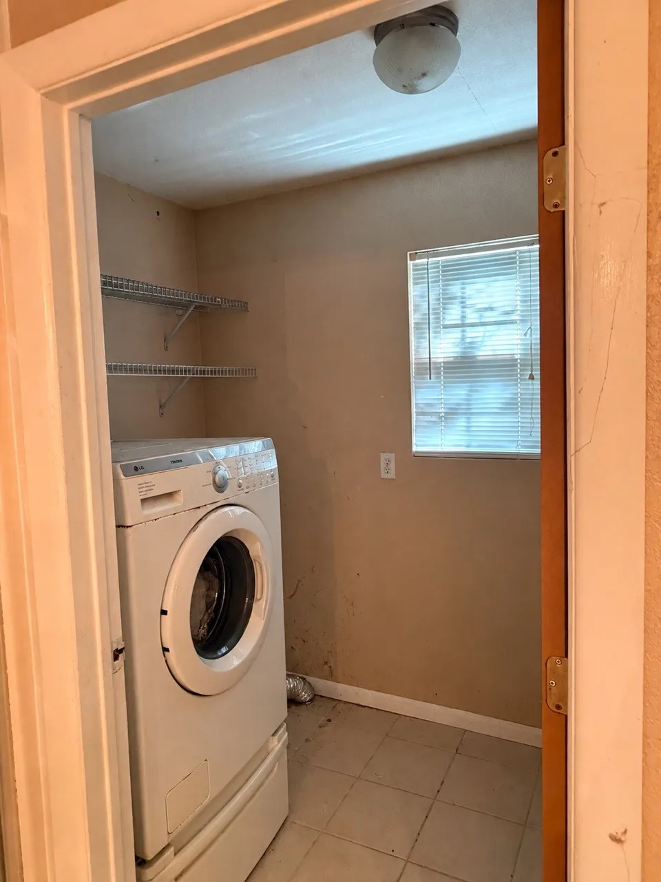 Laundry in primary bathroom