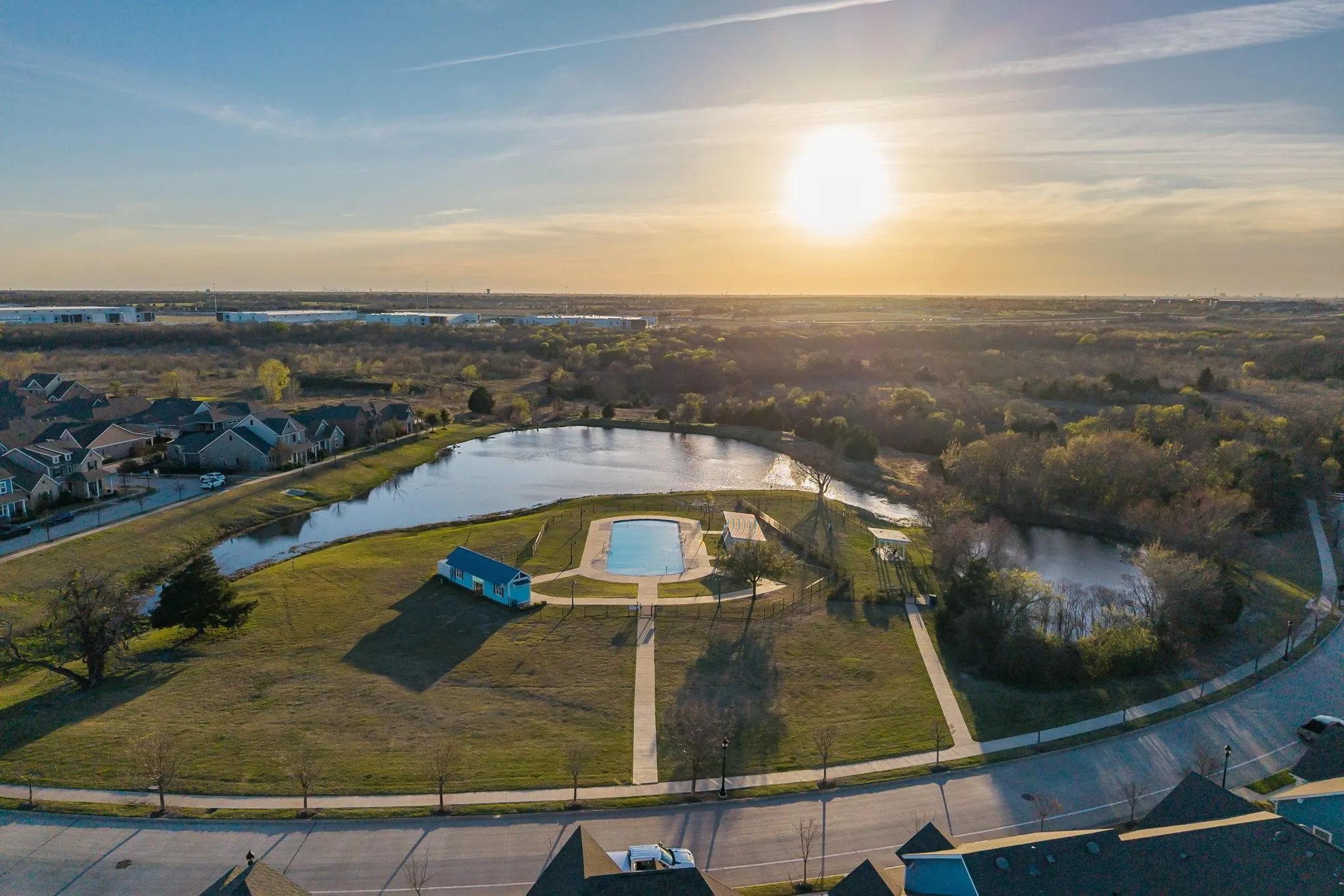 Homestead Neighborhood Pool and private lake