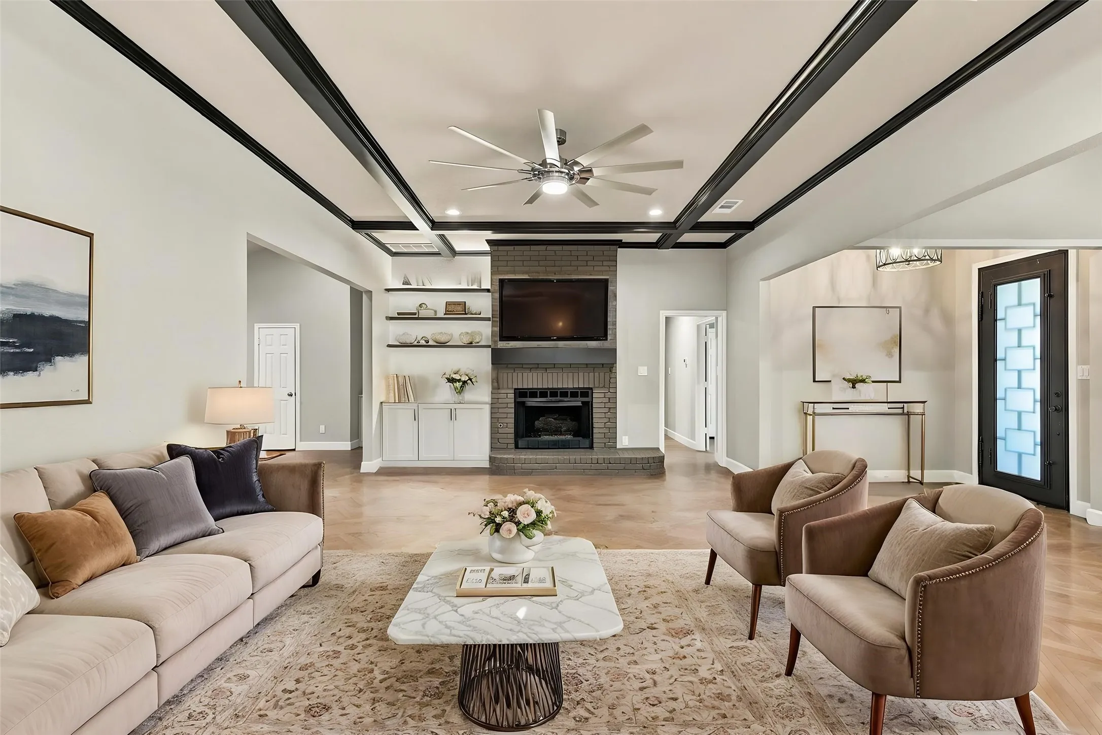 Virtually staged Living