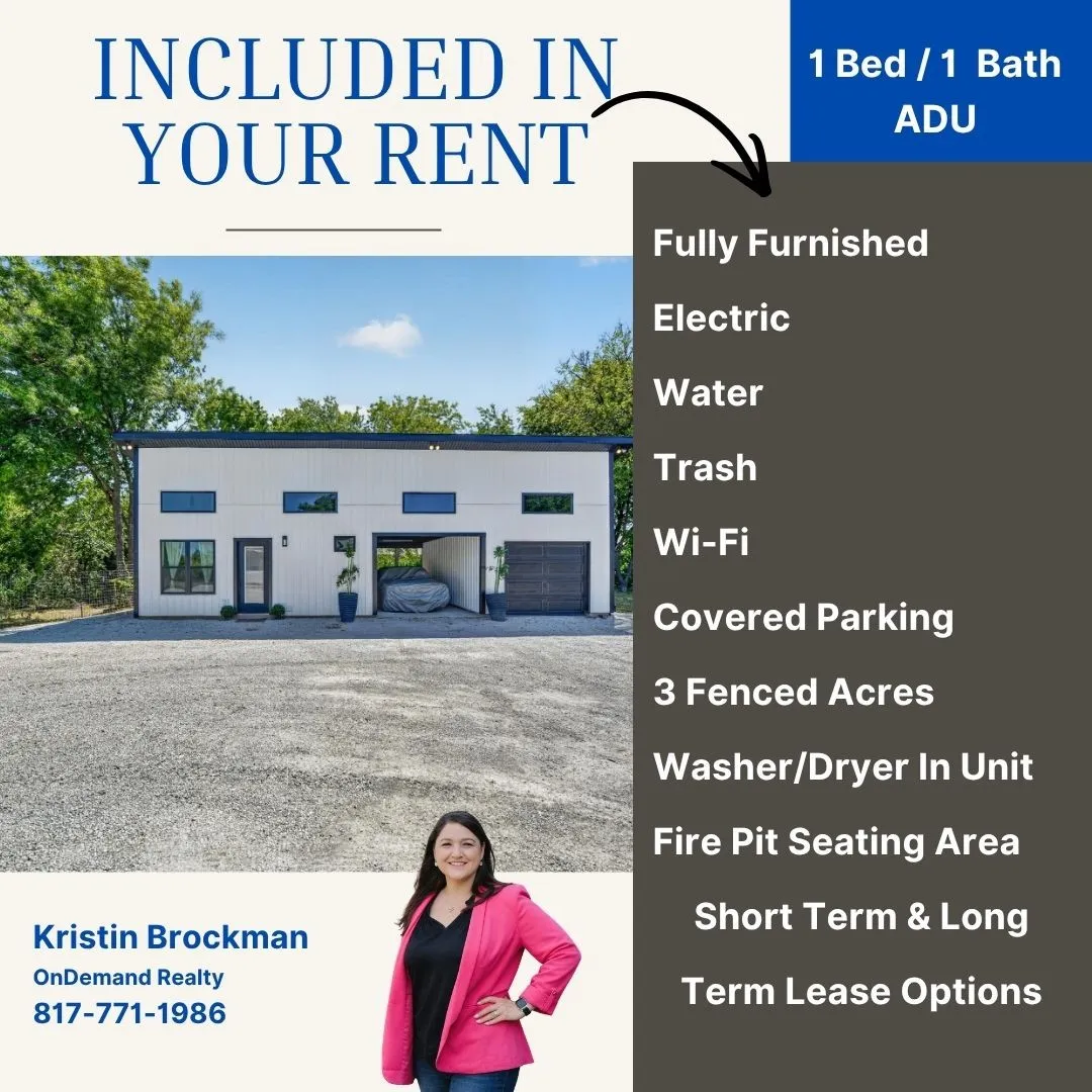 Apartment For Rent in Tarrant County , 10651 Old Cleburne Crowley Junction A, Crowley, Texas 76036, 1 Bedroom, 1 Bathroom, Garage spaces, 400 Sqft, built in 2024, mls#21411096, Real Estate Agent in Crowley, Homes For Rent in Tarrant county, Homes For Rent in Crowley, Realtor in Crowley Texas, Real Estate Brokerage Independent Realty Texas, Luminita Cordes Realtor