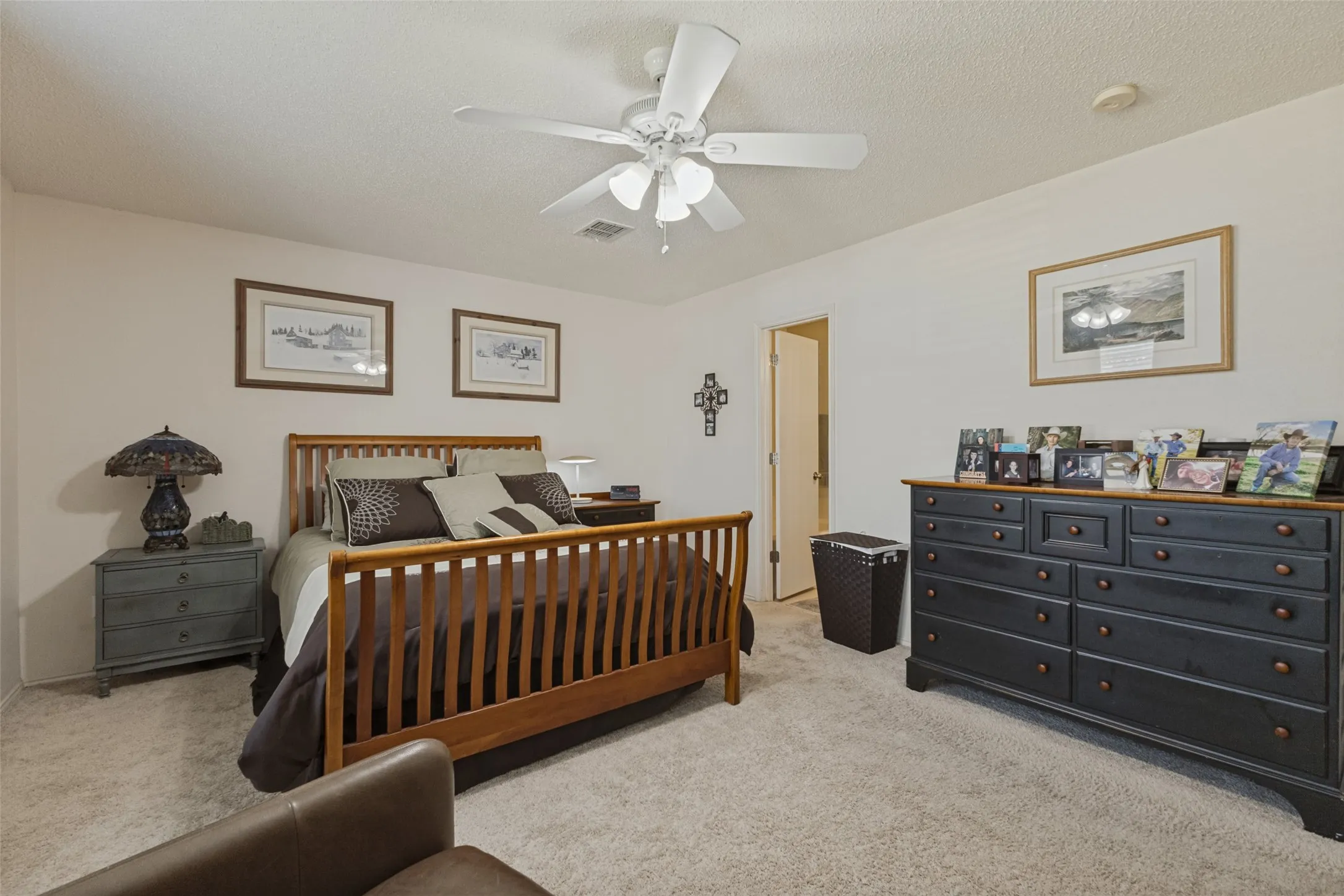 Owner's retreat downstairs with ensuite bath separate from the other bedrooms