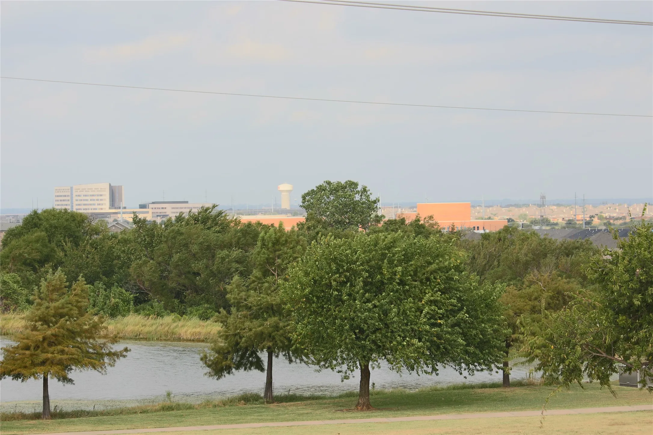 View off the lake from the balcony