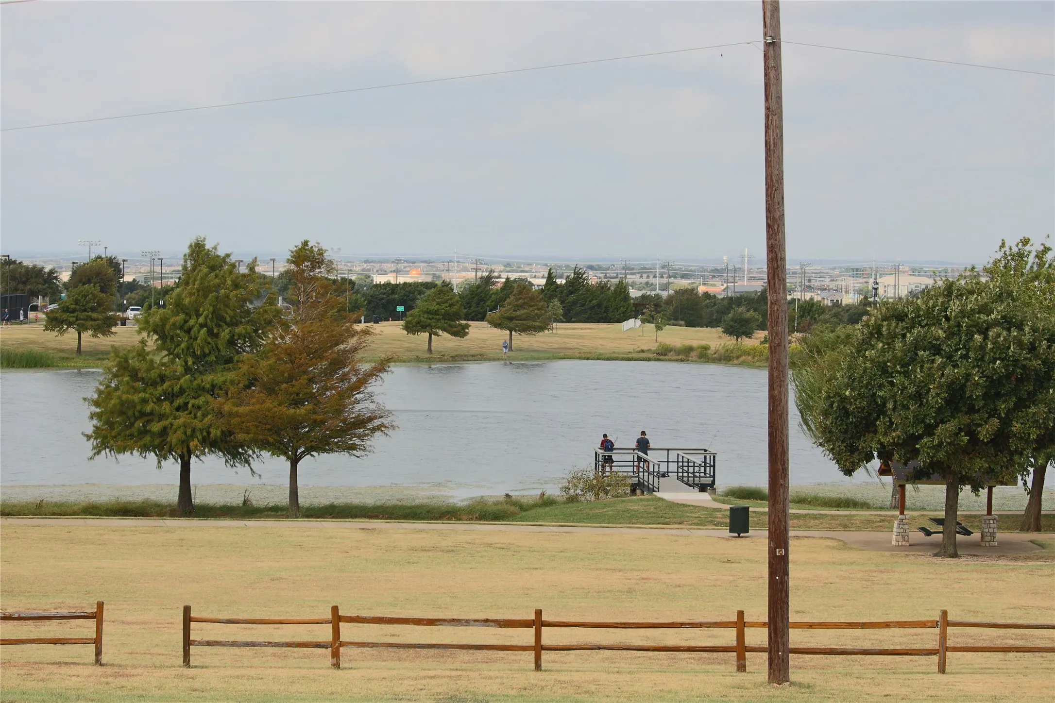 View off the lake from the balcony