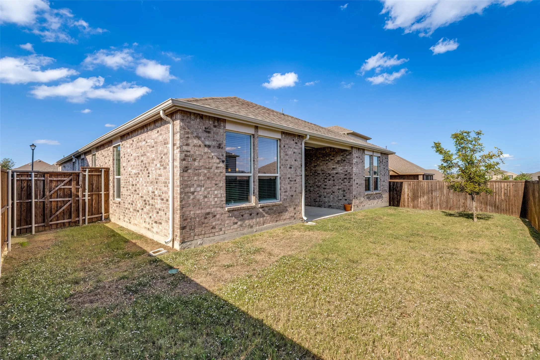 Home is 100% brick which is perfect for low maintenance