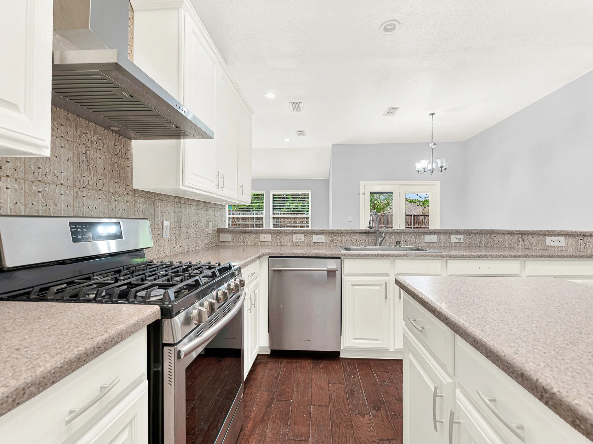 Gas range vents exterior and dishwasher replaced 2026