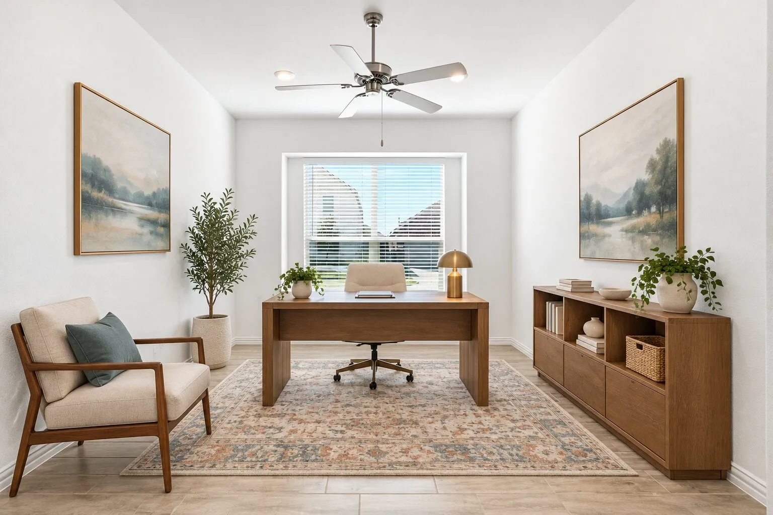Office; Photo has been digitally enhanced and/or virtually staged using AI.