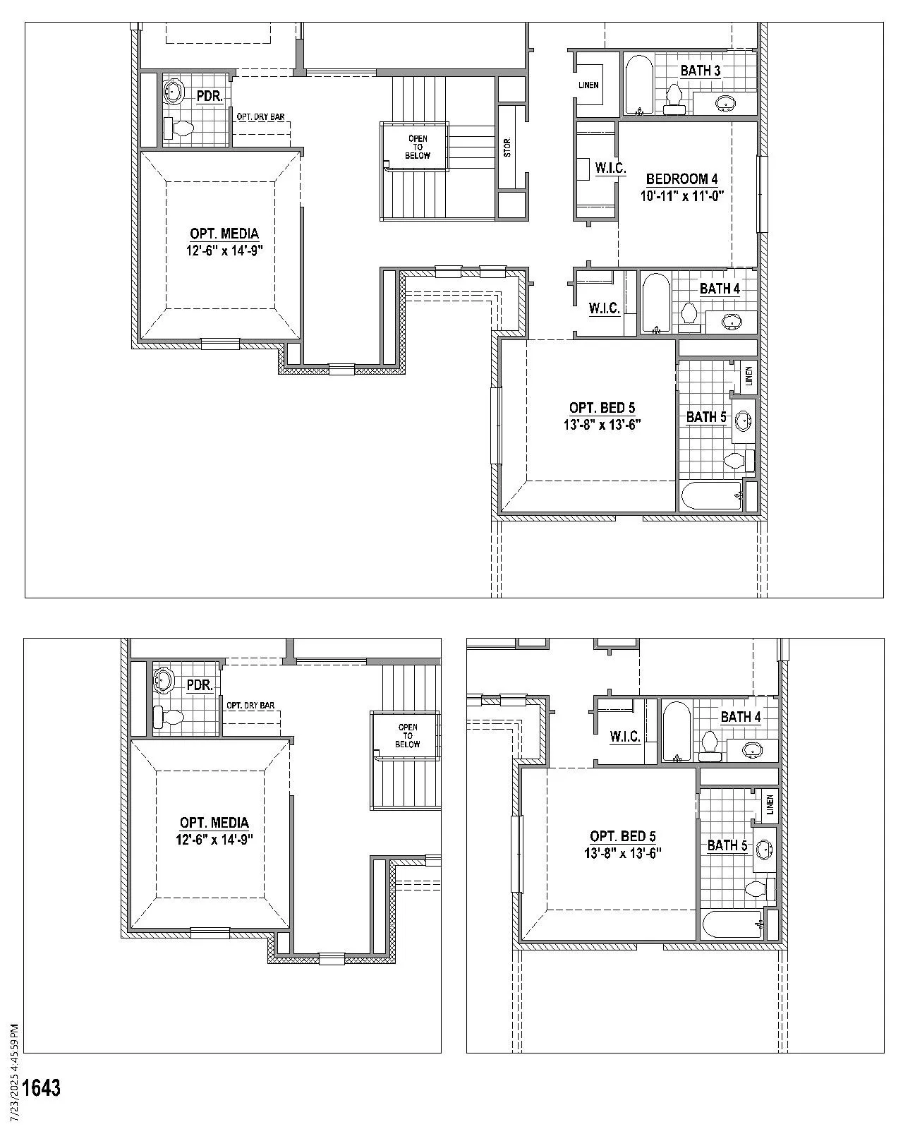 Floor plan options