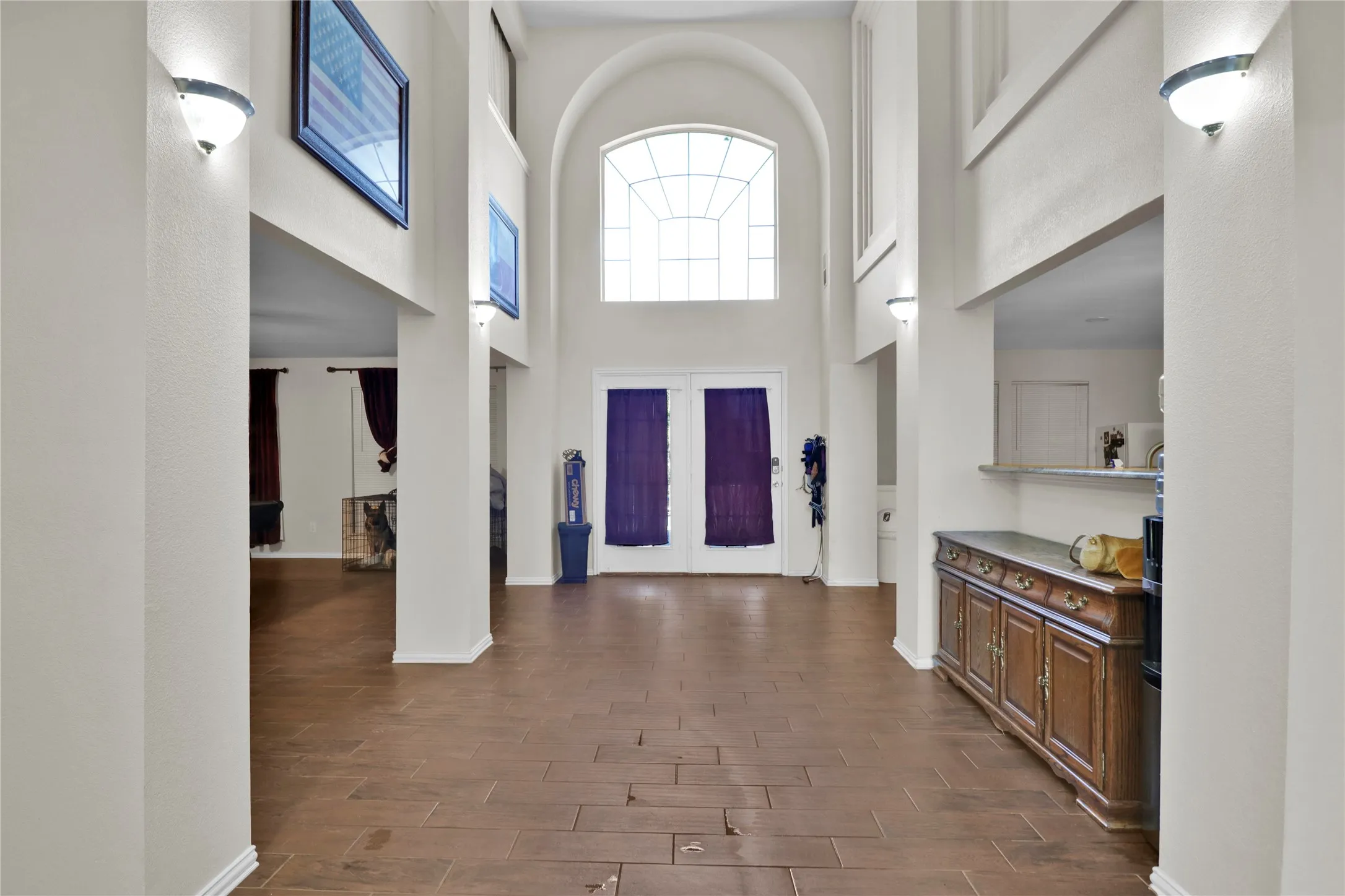 View from back to front of home. Spacious, open and bright!