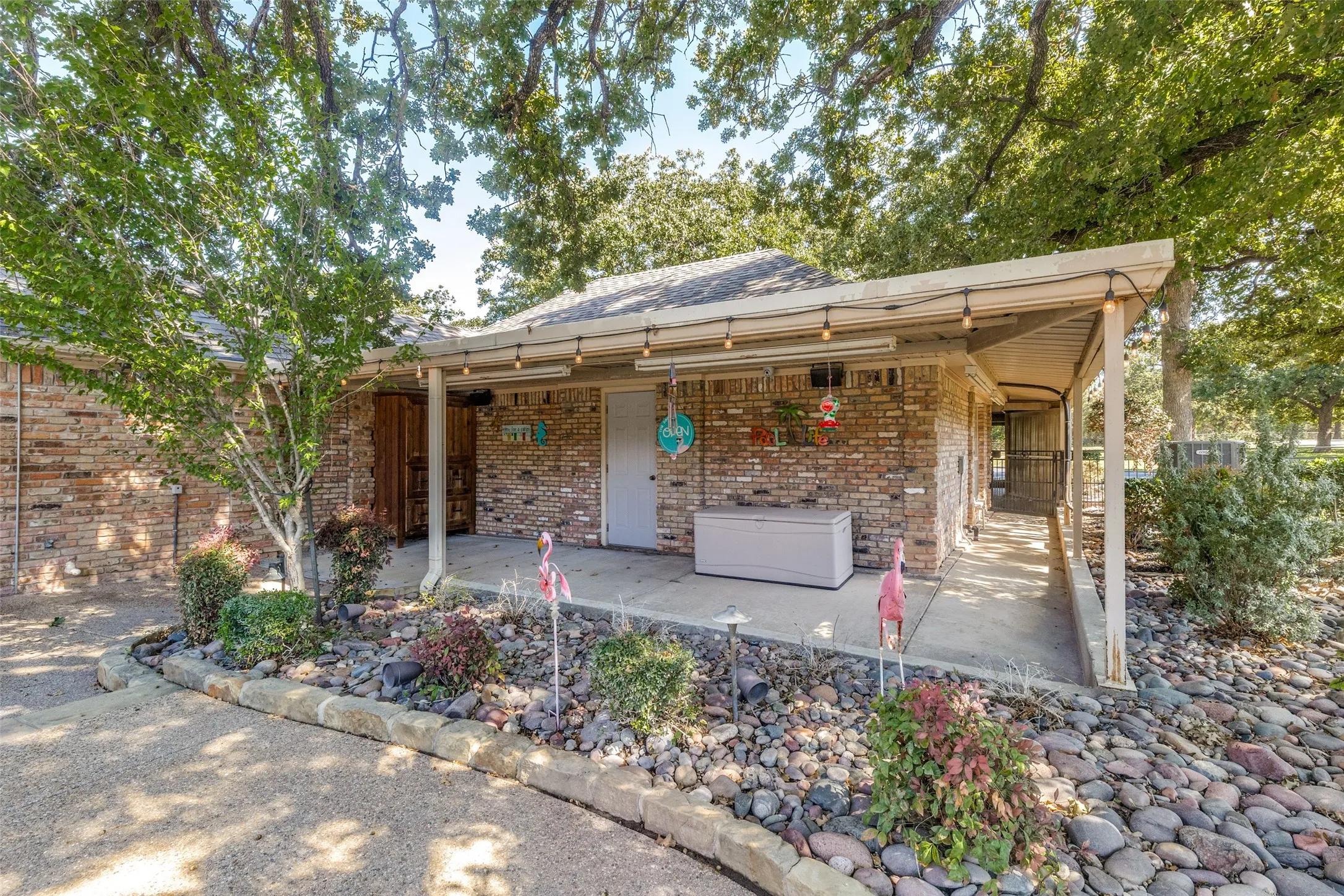 Back yard entry from carport.