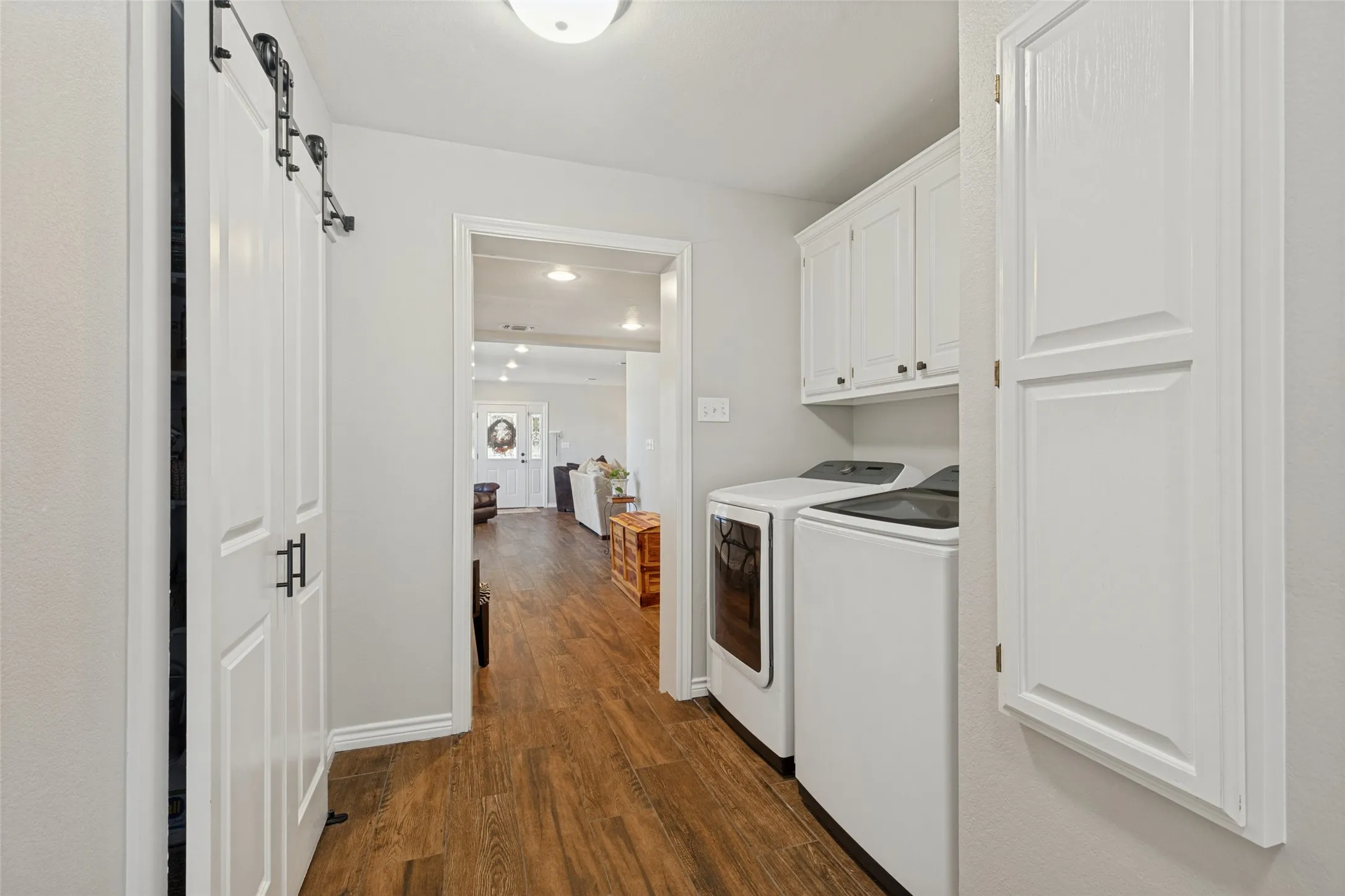 Laundry across from pantry