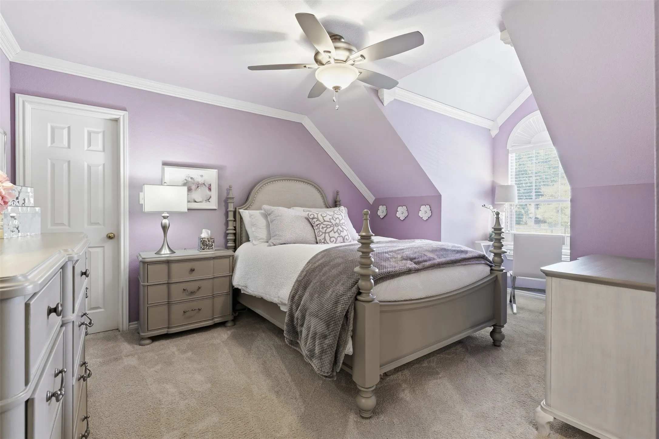 Another upstairs guest bedroom with walk-in closet and dormer
