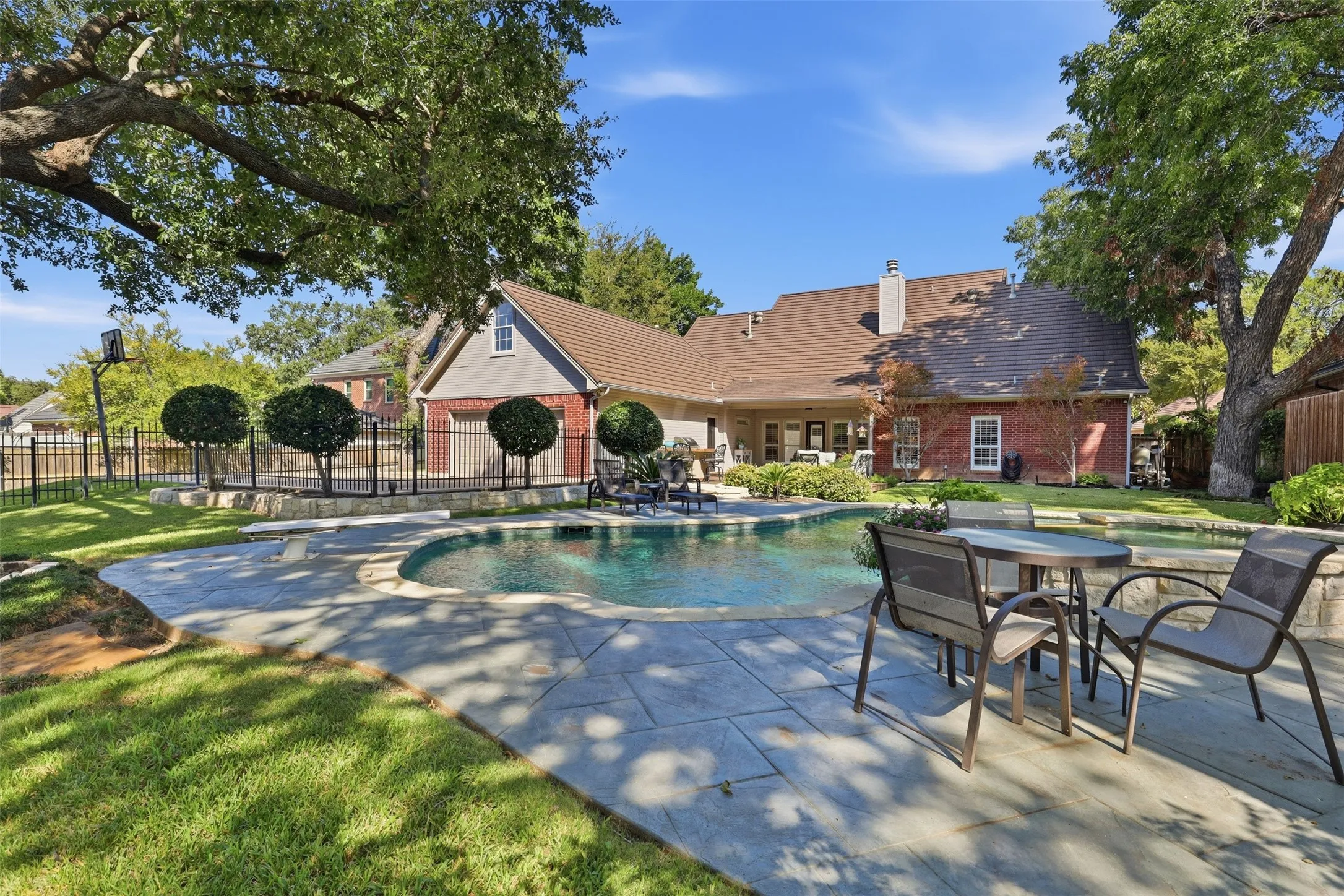 Beautiful pool and landscaping