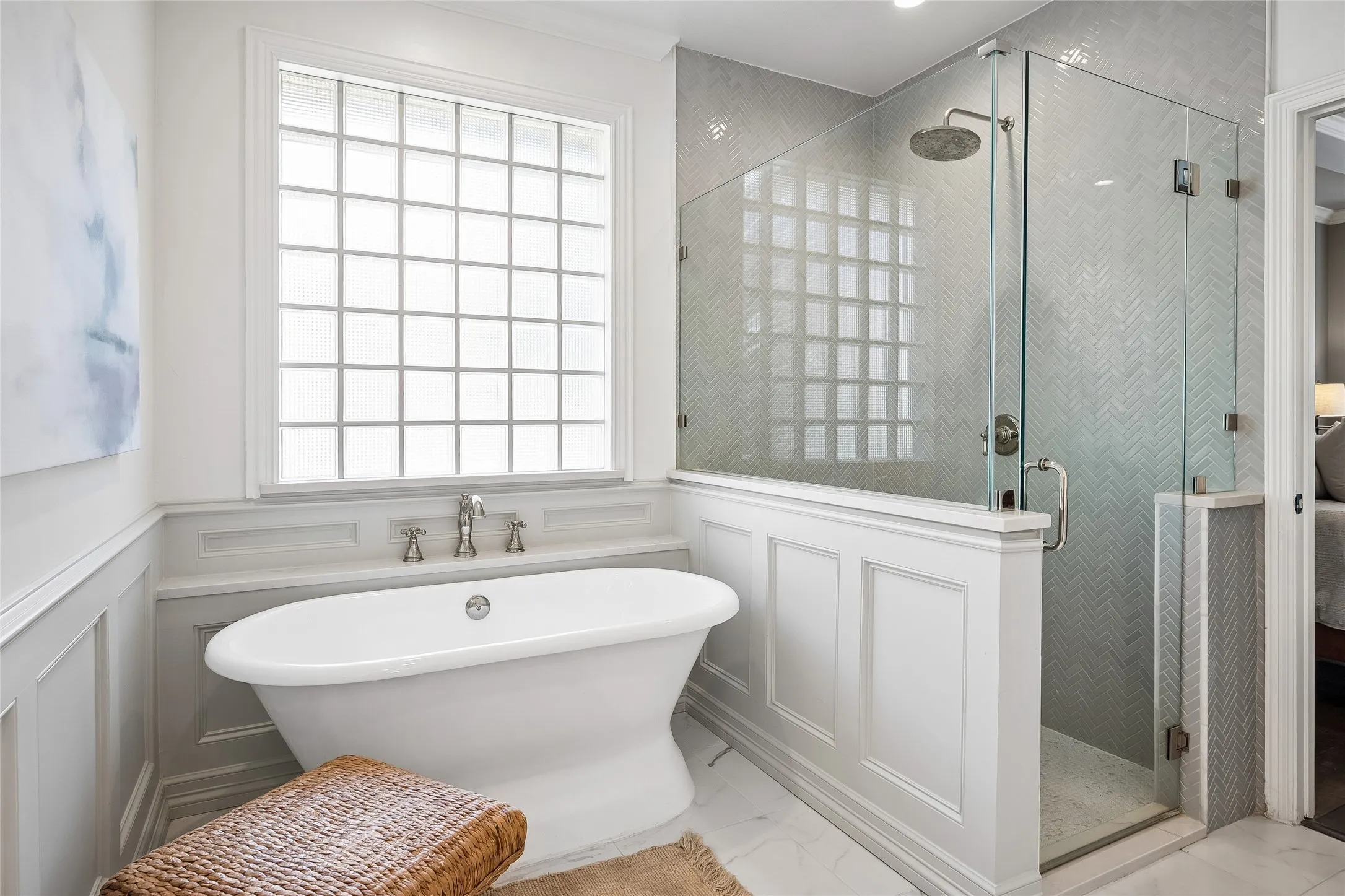 Includes Stand Alone Bathtub and Walk In Shower