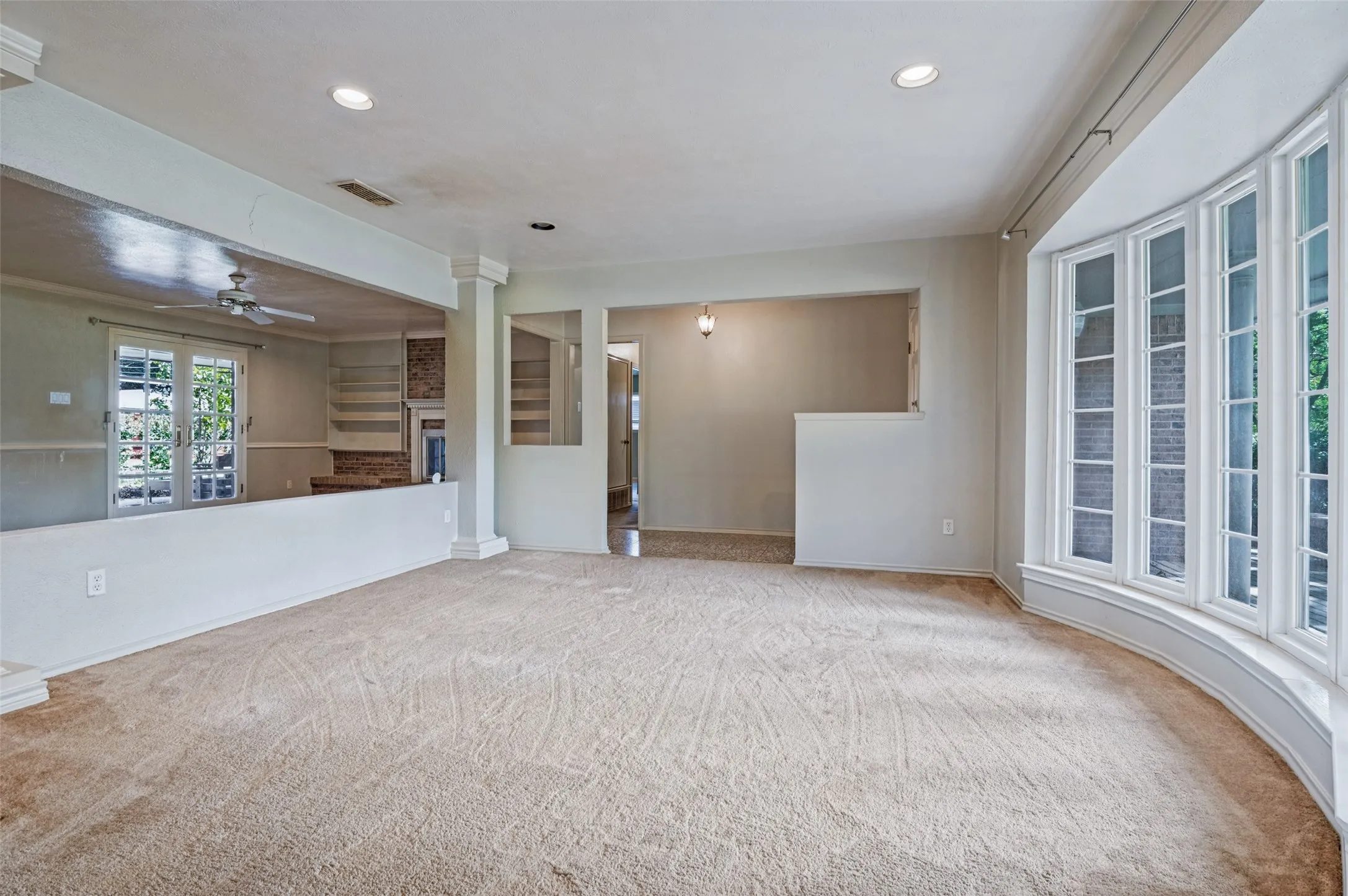 Living area has been virtually staged