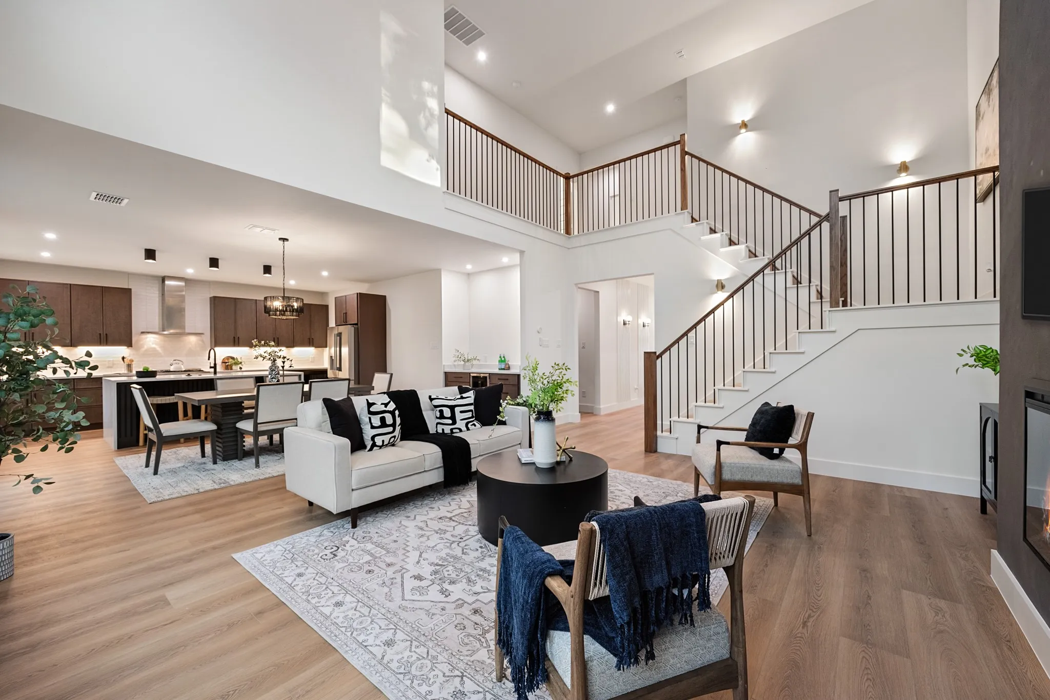 Open concept living room perfect for entertaining.