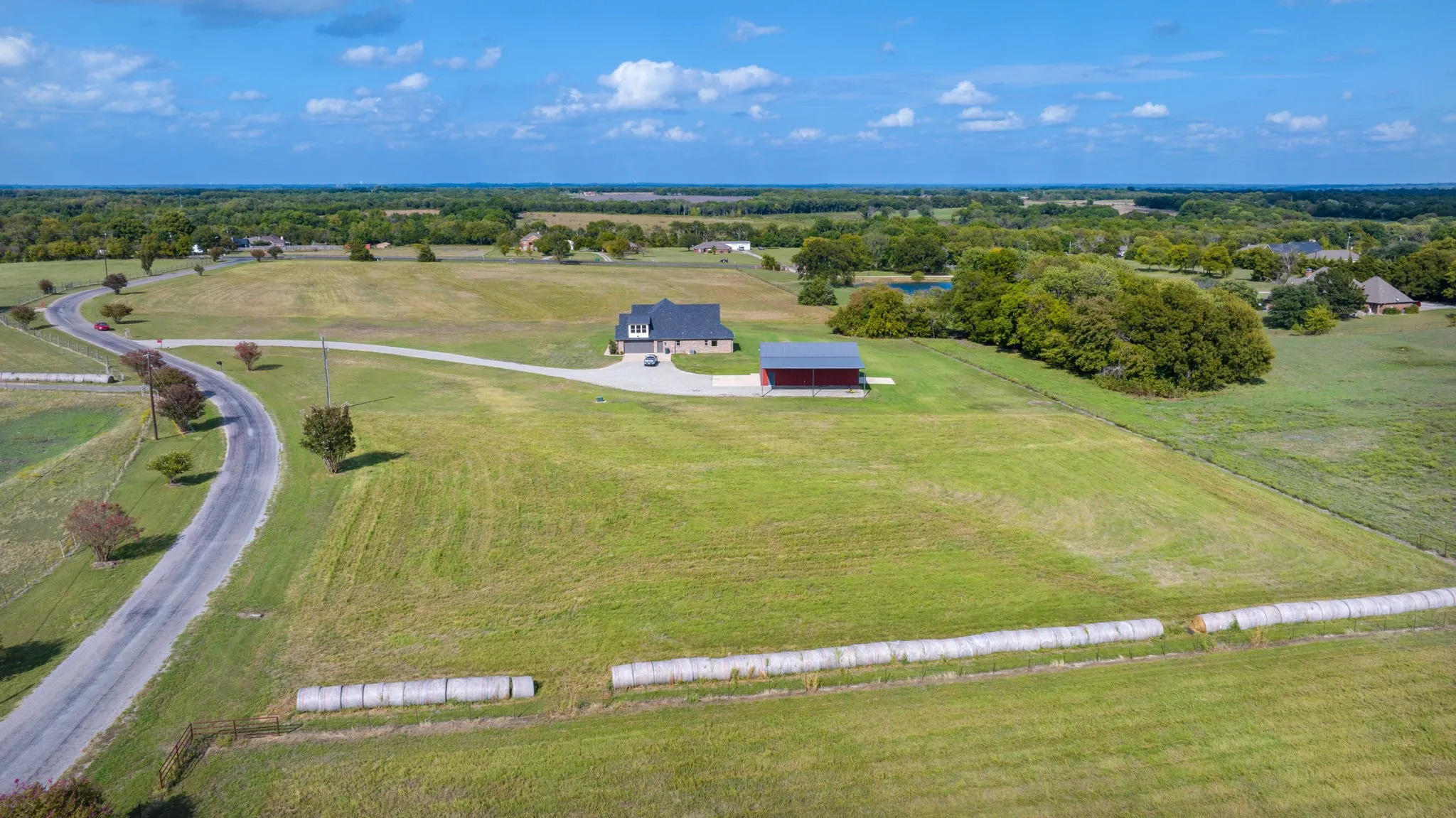 Side view showing off the 13 acres