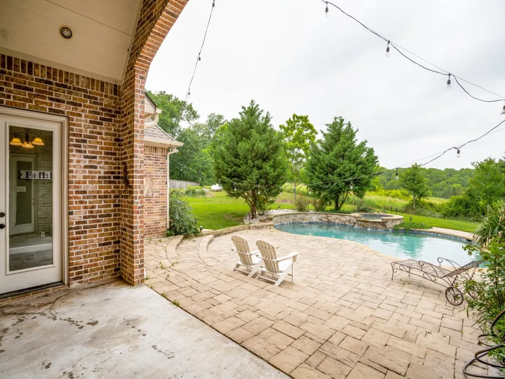 Covered porch and Patio