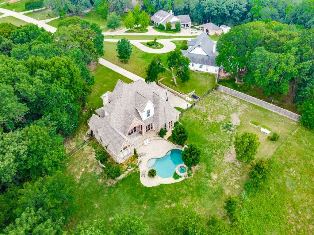 Open spaces behind the home