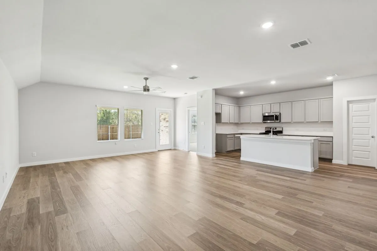 Open Floor Plan in the Oscar home plan – REPRESENTATIVE PHOTO