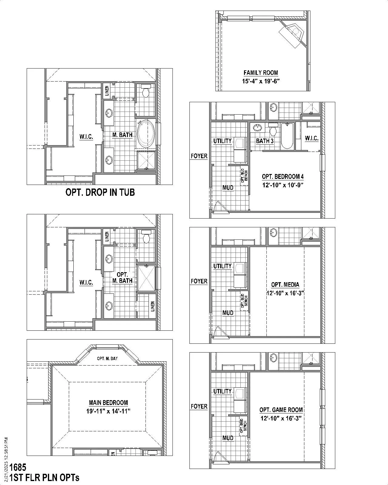 Floor plan options