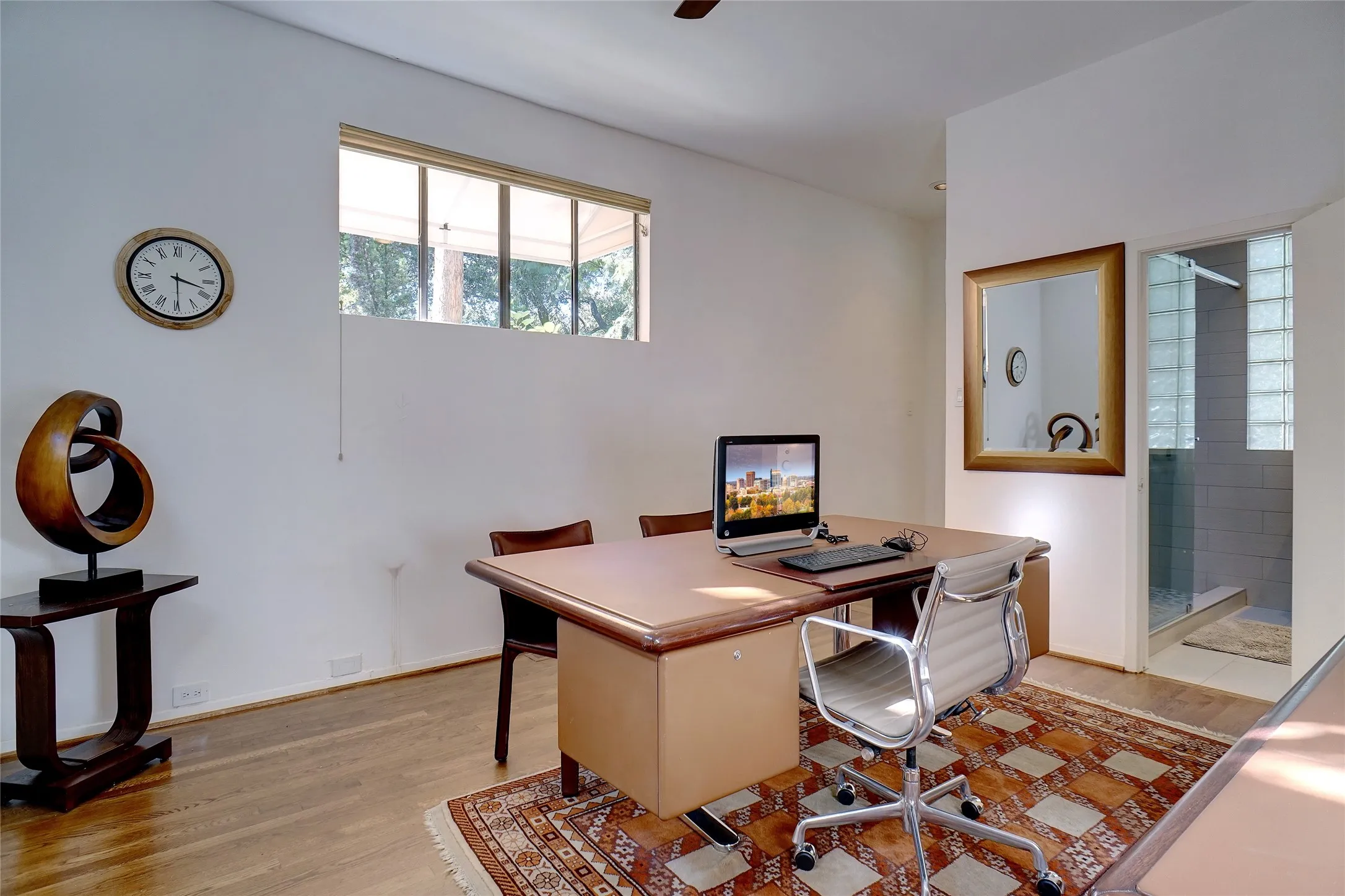 Bedroom converted to office with private entry