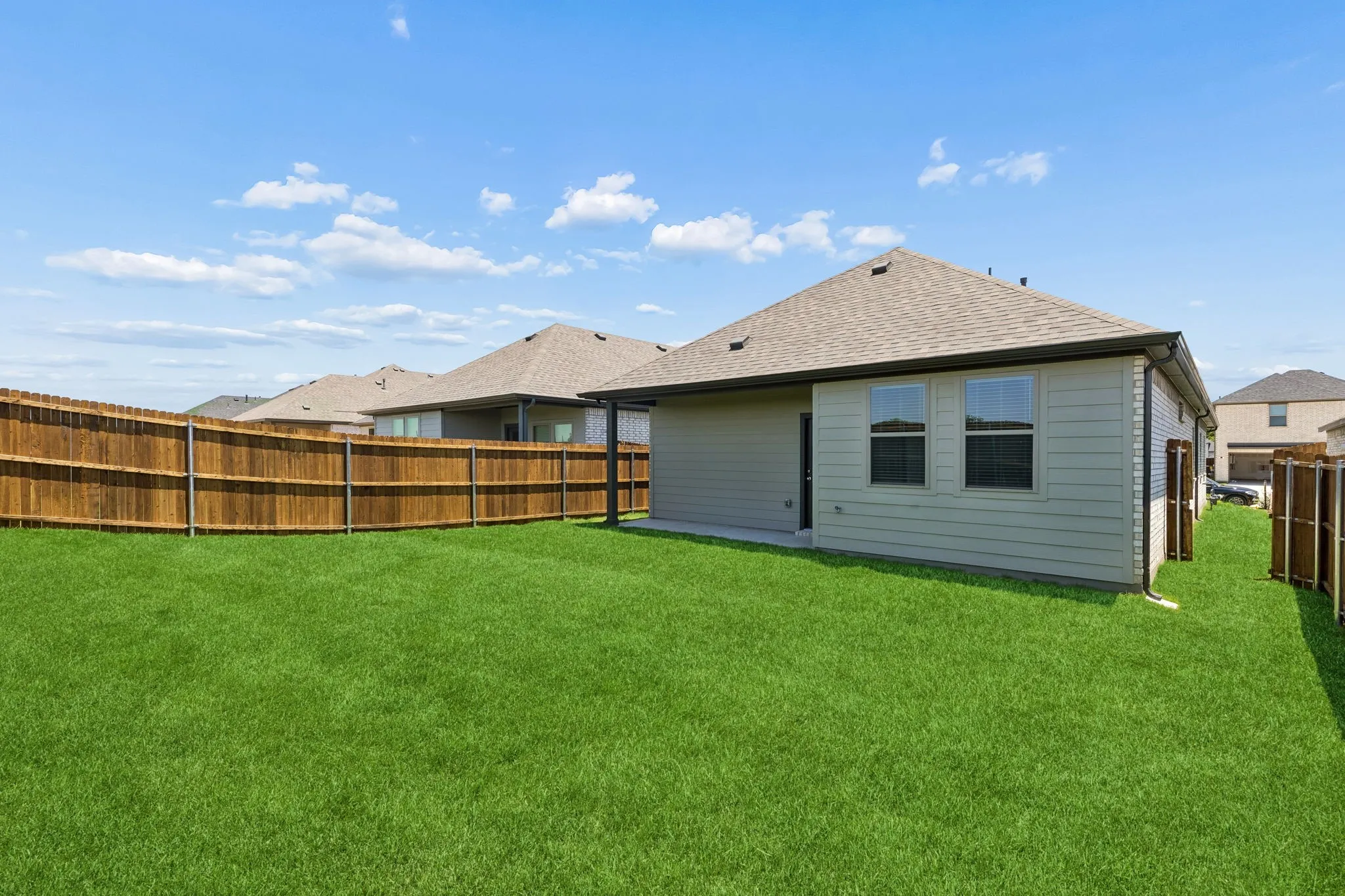 Covered Patio in the Cypress home plan - REPRESENTATIVE PHOTO