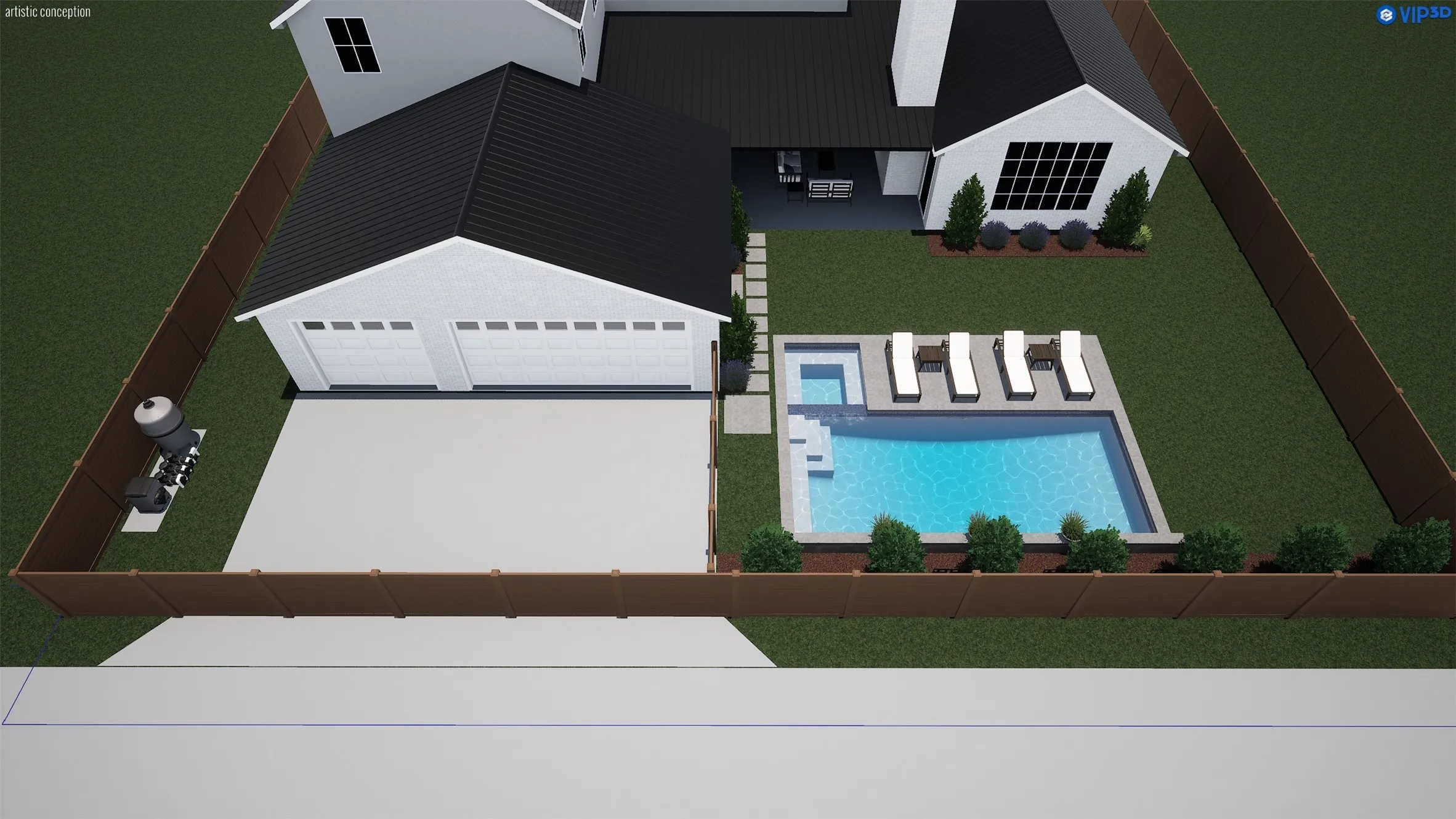 Conceptual Pool Rendering, not included