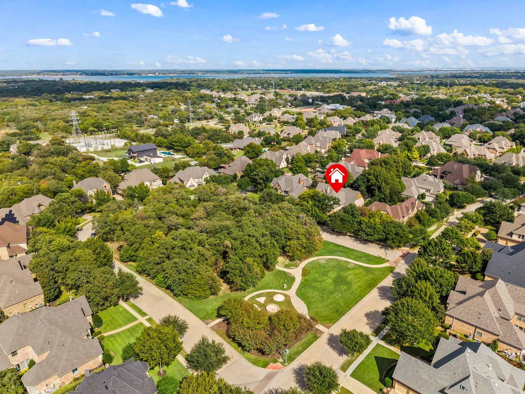 This home has a park located across the street with a playground area.