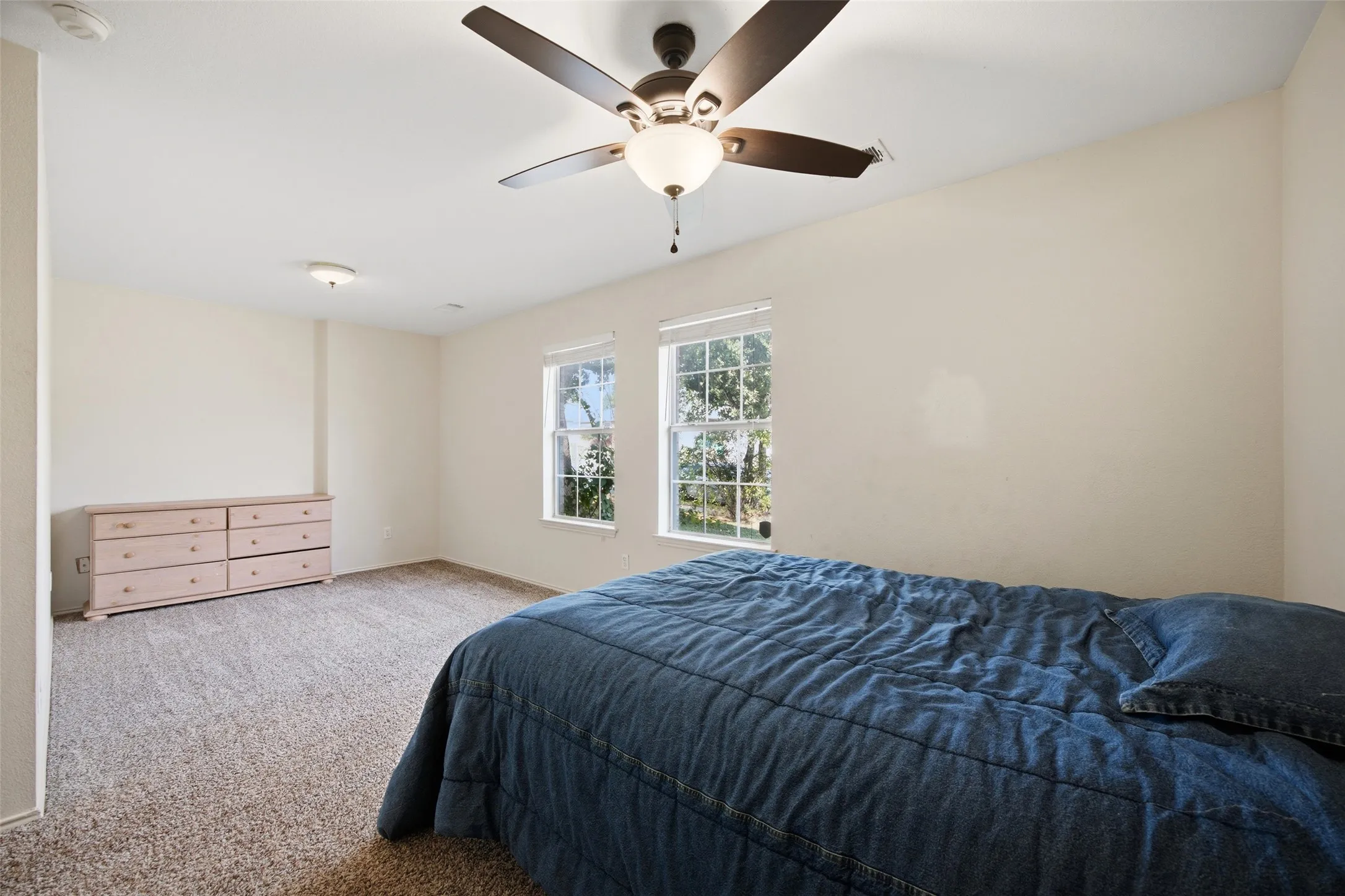 Bedroom #2 at the front of the home is huge!
