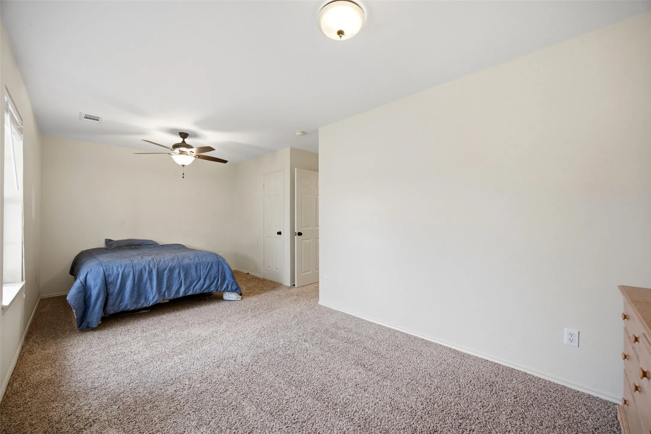 Bedroom #2 at the front of the home is huge!