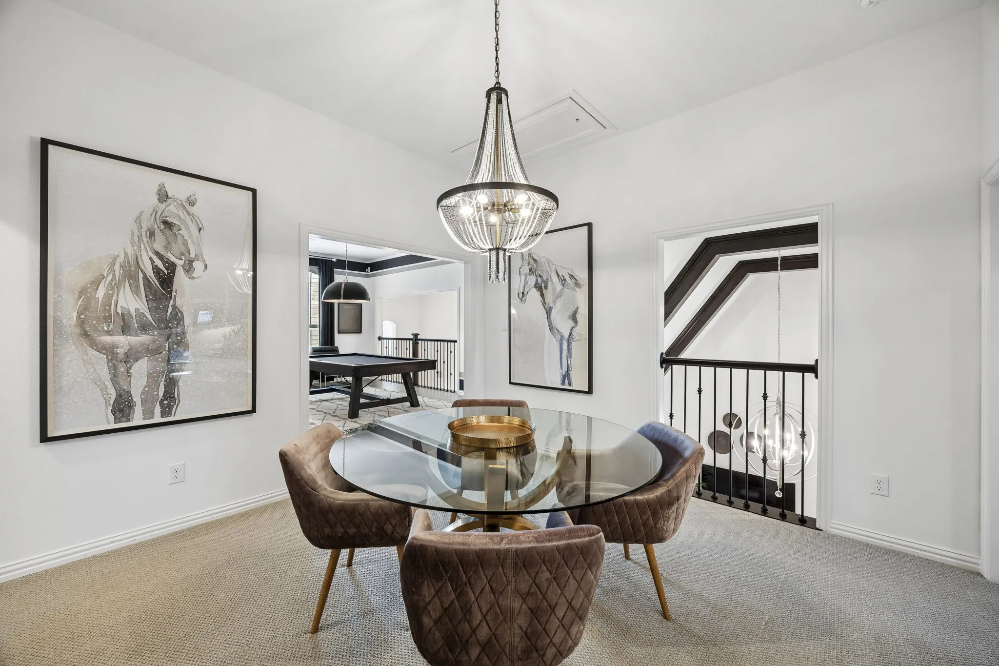 Loft area overlooks the family room and is situated between bedrooms 3 and 4.