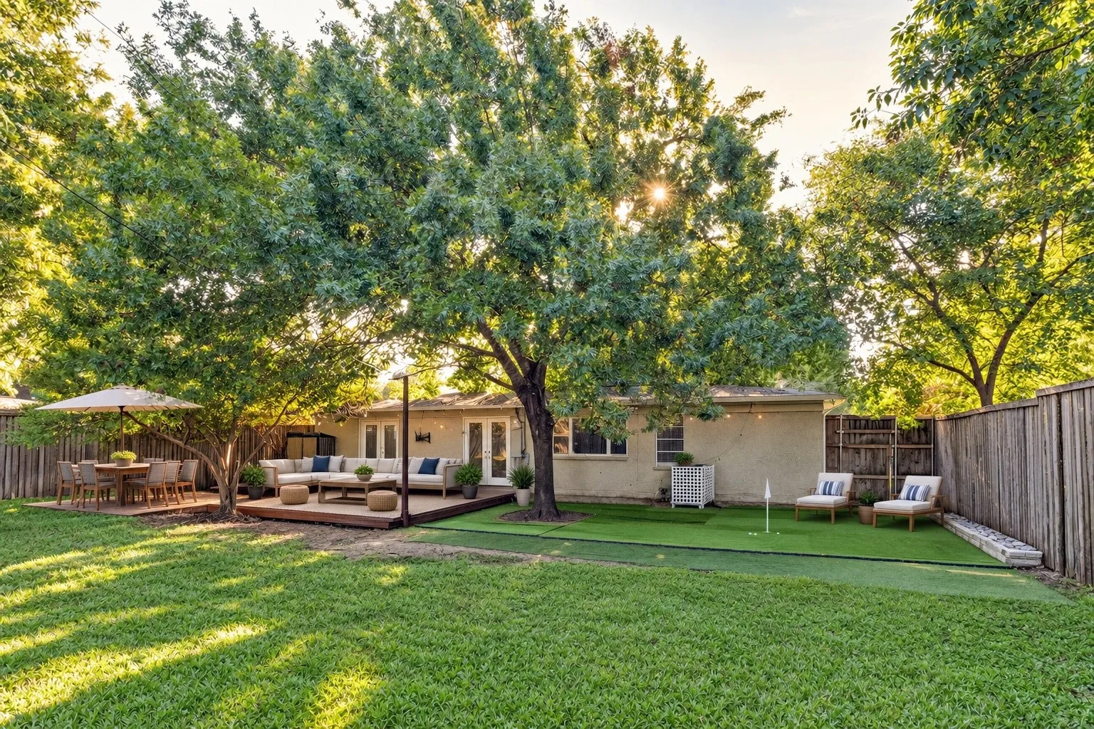 Virtually Staged Back Yard