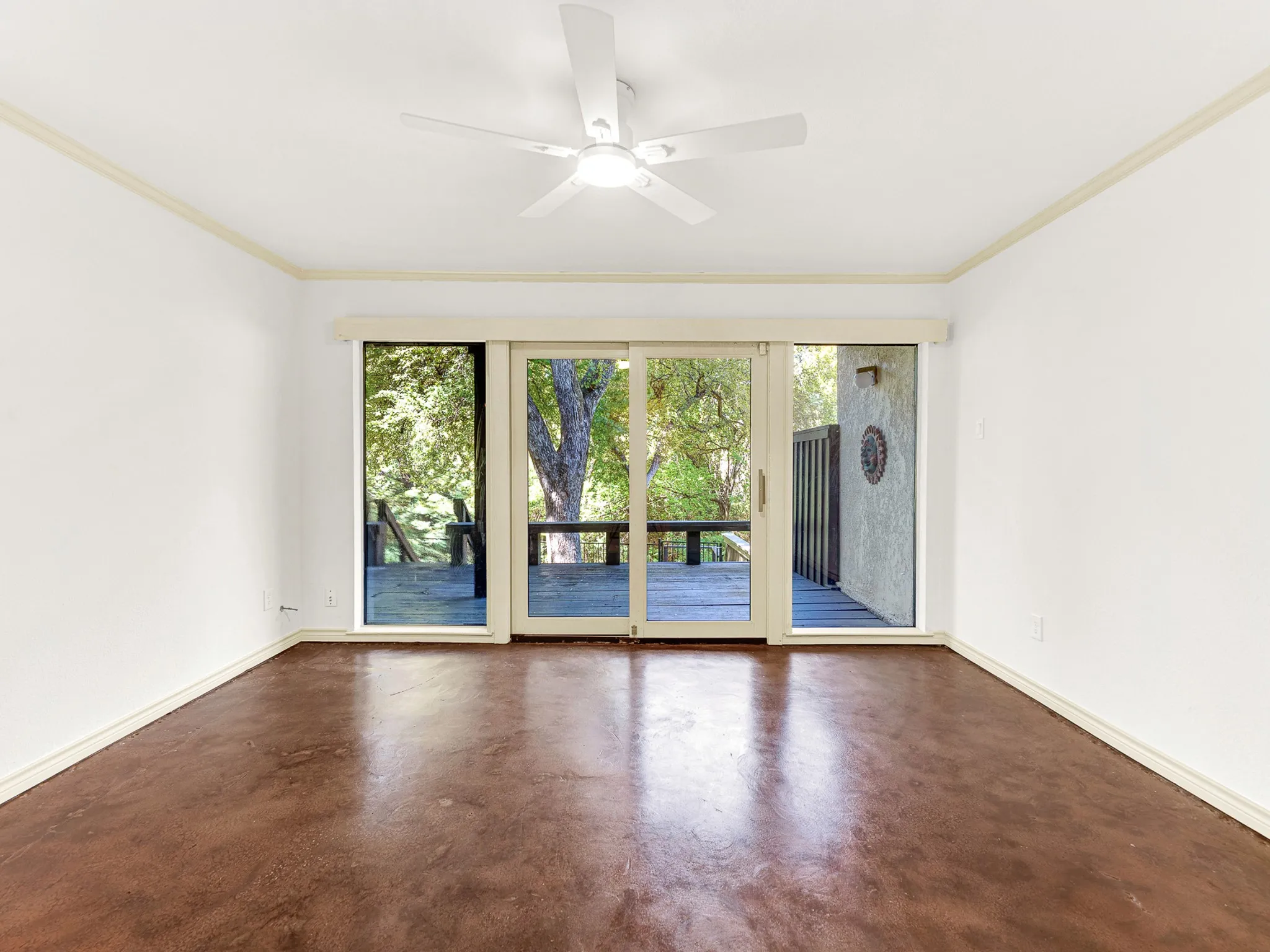 Bedroom 1 with Creekviews