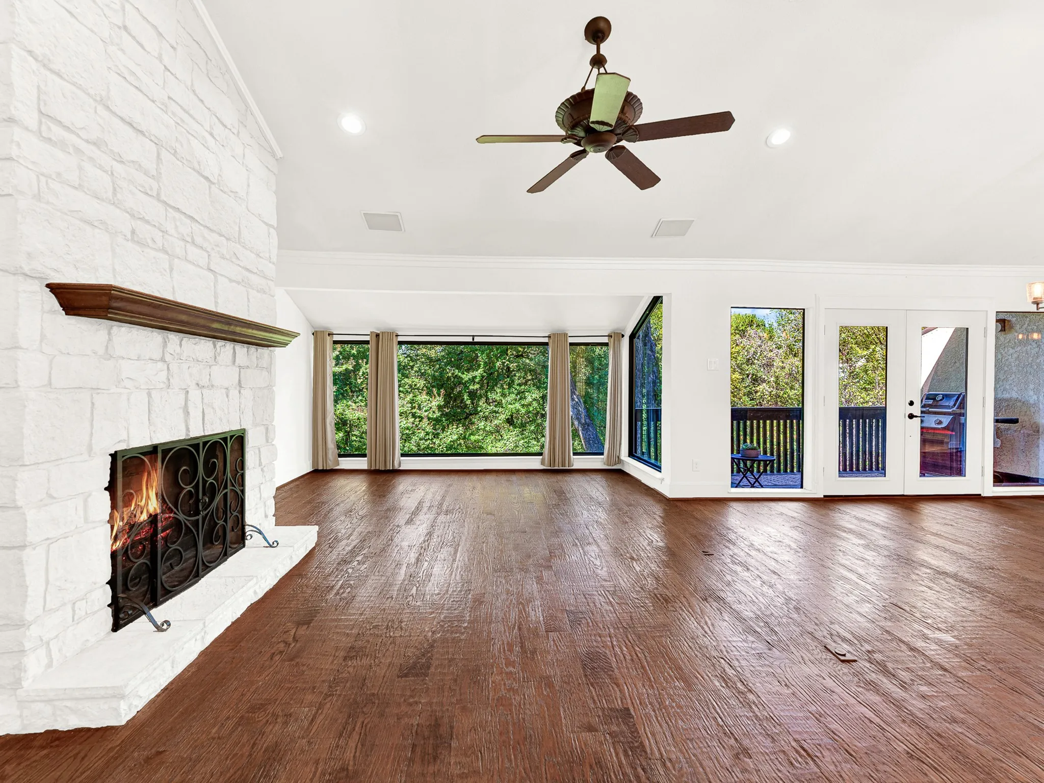 Wood-burning Fireplace