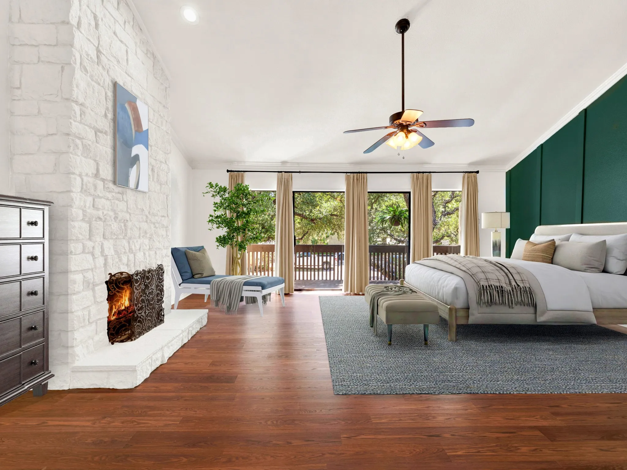 Primary Bedroom - Virtually Staged